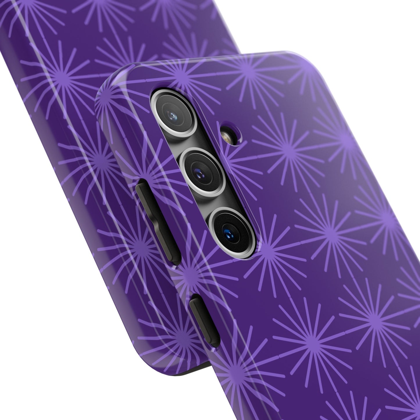 Phone Case - Purple Circular Star Design