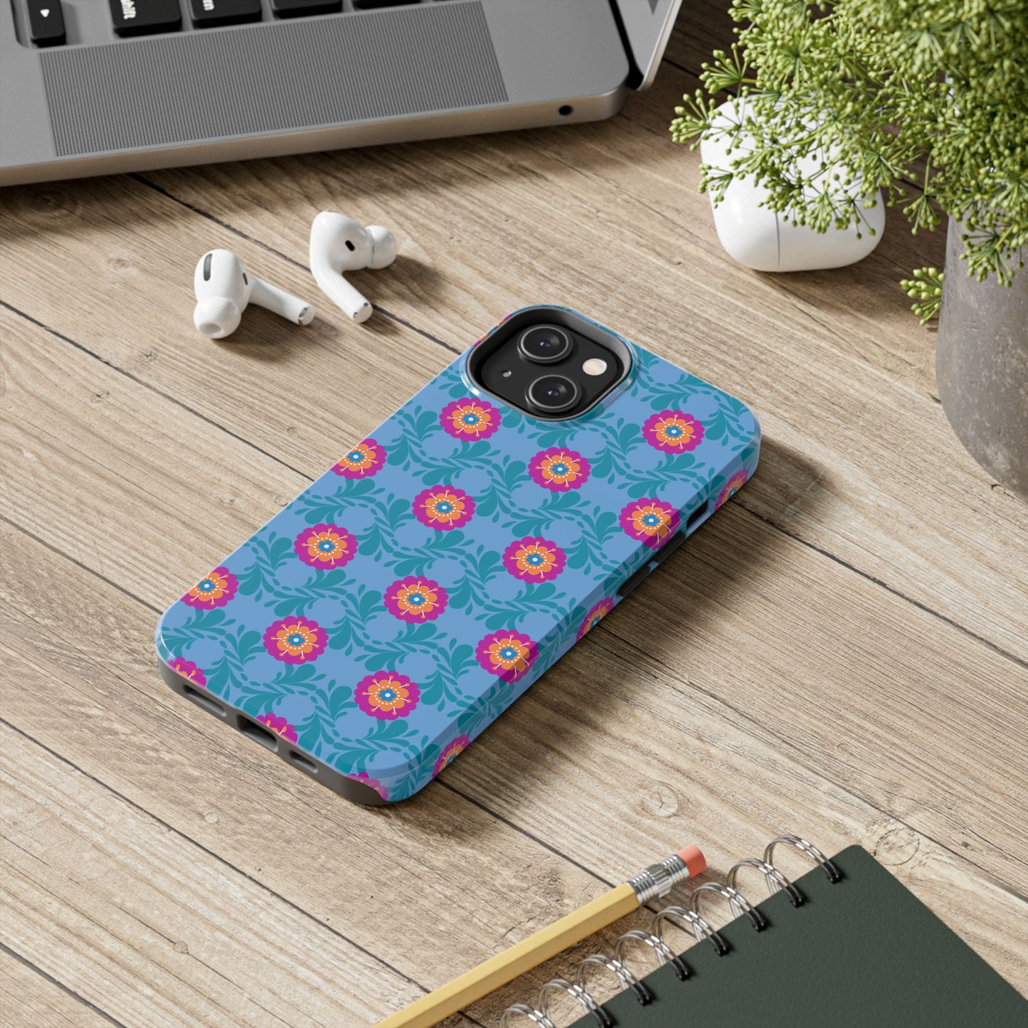 Floral Tough Phone Case - Durable, Stylish Protection for Your Smartphone