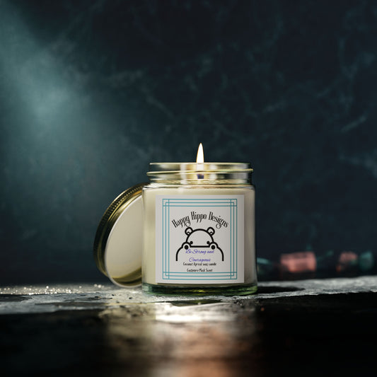 Cozy Scented Candles, Be Strong and Courageous- Cashmere Musk-Scented Candle