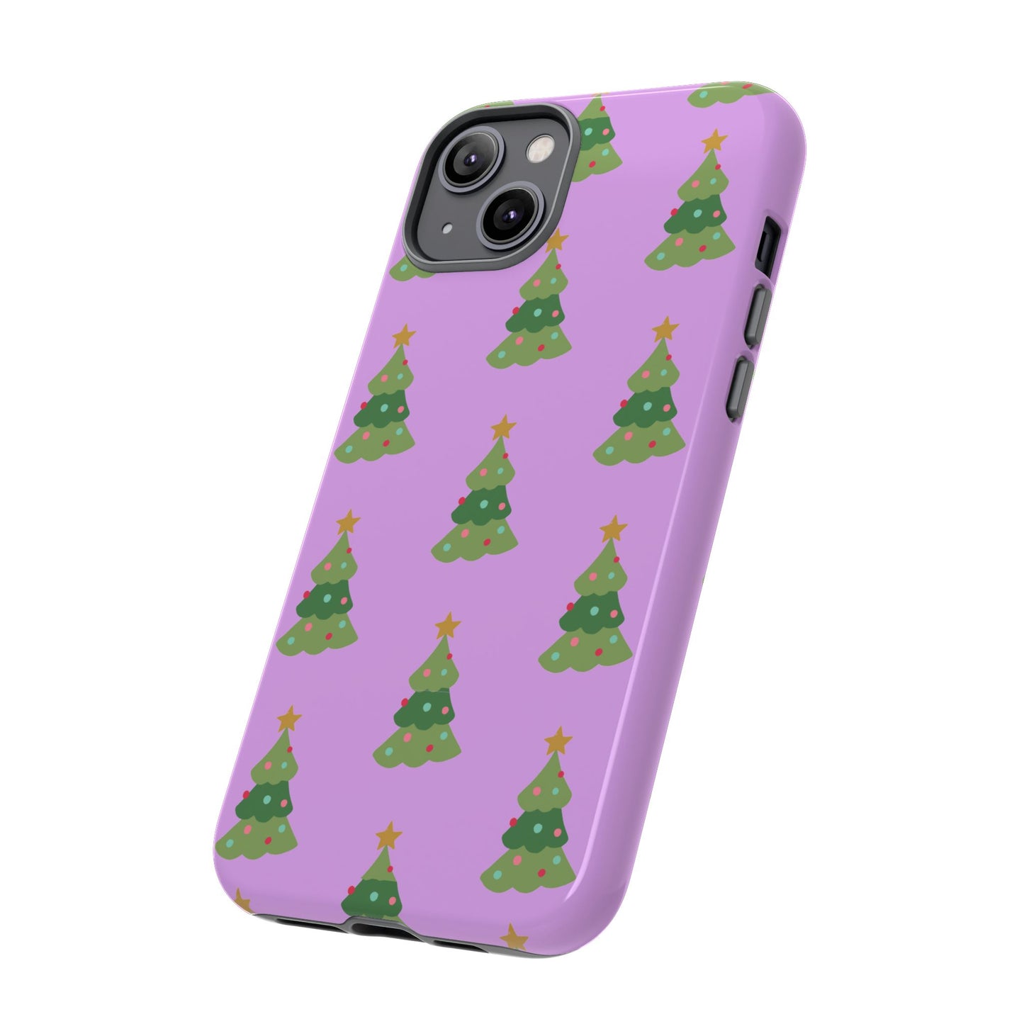 Christmas Tree Phone Case — Cute Purple Holiday iPhone Cover