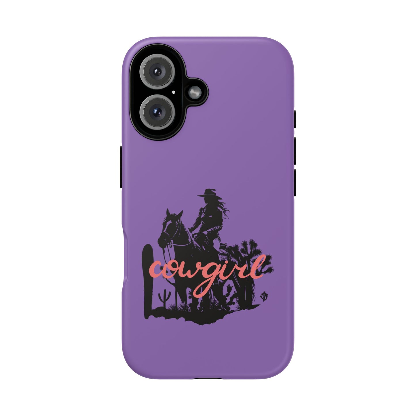 Cowgirl Phone Case — Purple Western Rider Protective Phone Cover