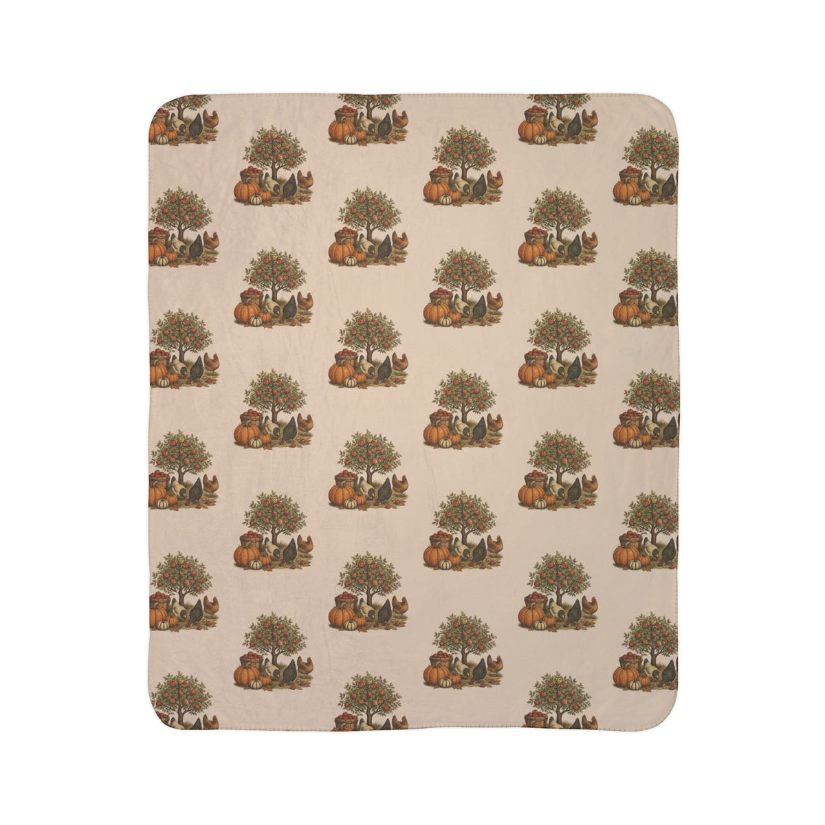 Autumn Harvest Sherpa Blanket