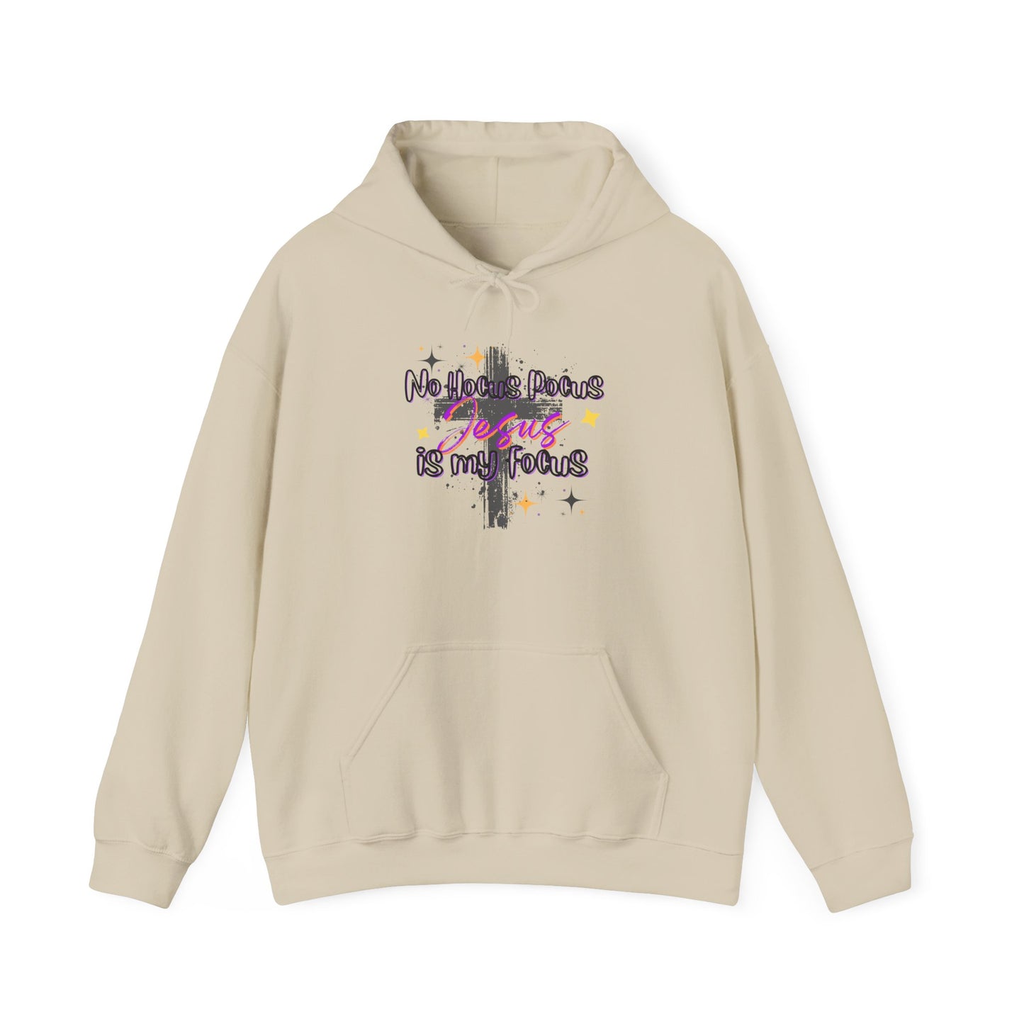 Christian Unisex Hoodie - No Hocus Pocus, Jesus is My Focus