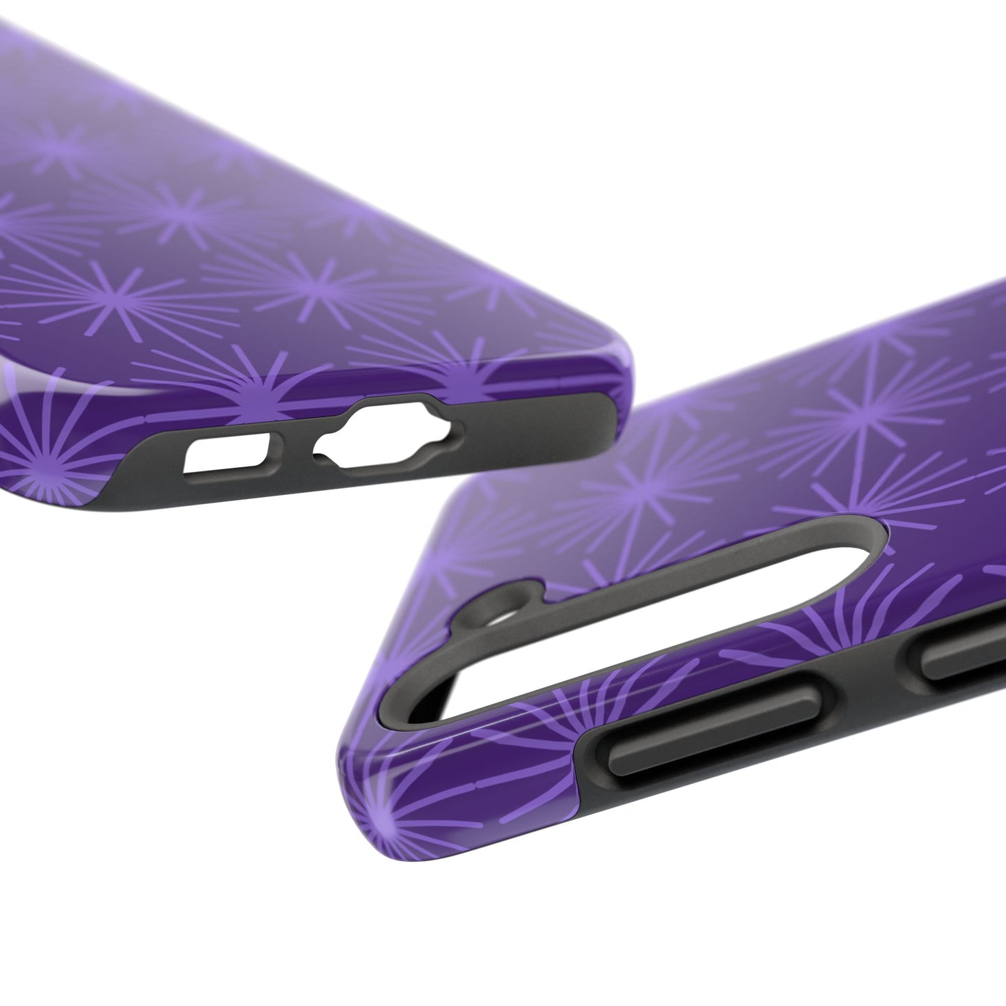 Phone Case - Purple Circular Star Design