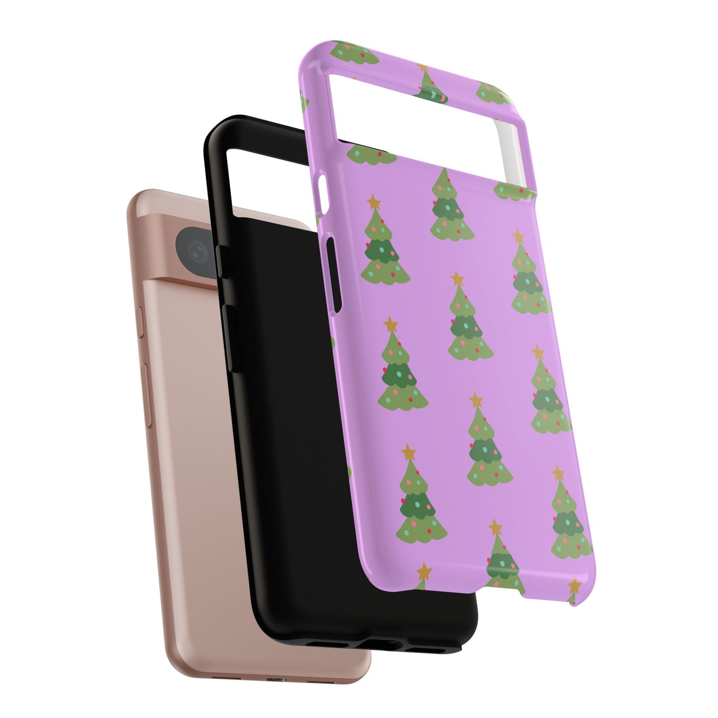Christmas Tree Phone Case — Cute Purple Holiday iPhone Cover