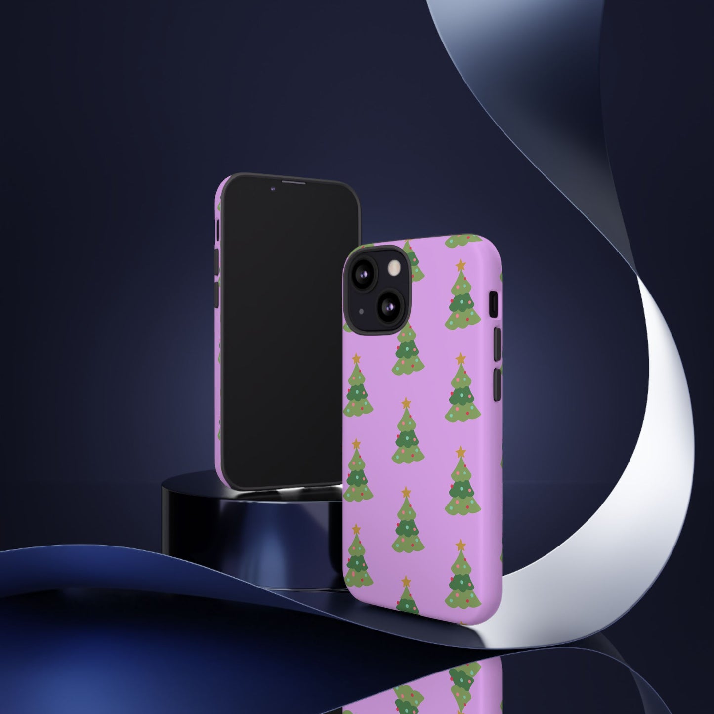 Christmas Tree Phone Case — Cute Purple Holiday iPhone Cover