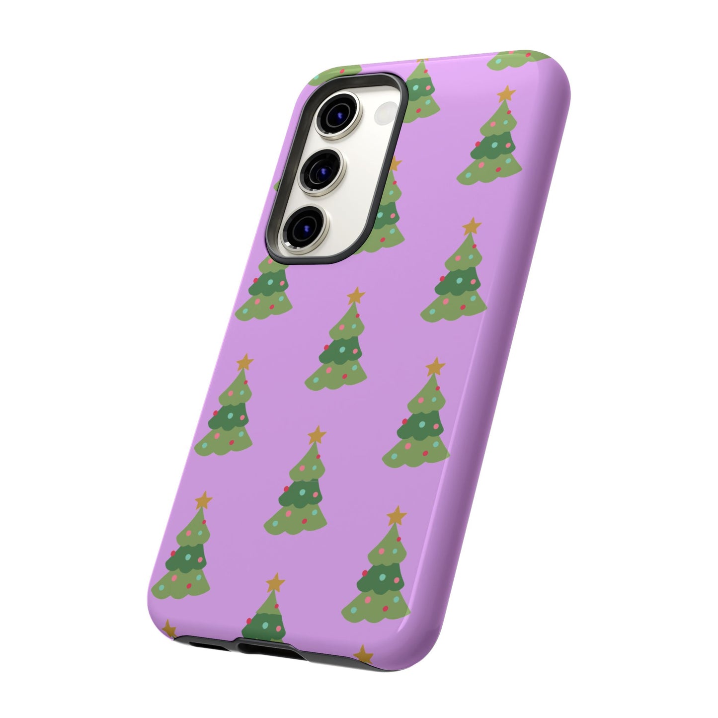 Christmas Tree Phone Case — Cute Purple Holiday iPhone Cover