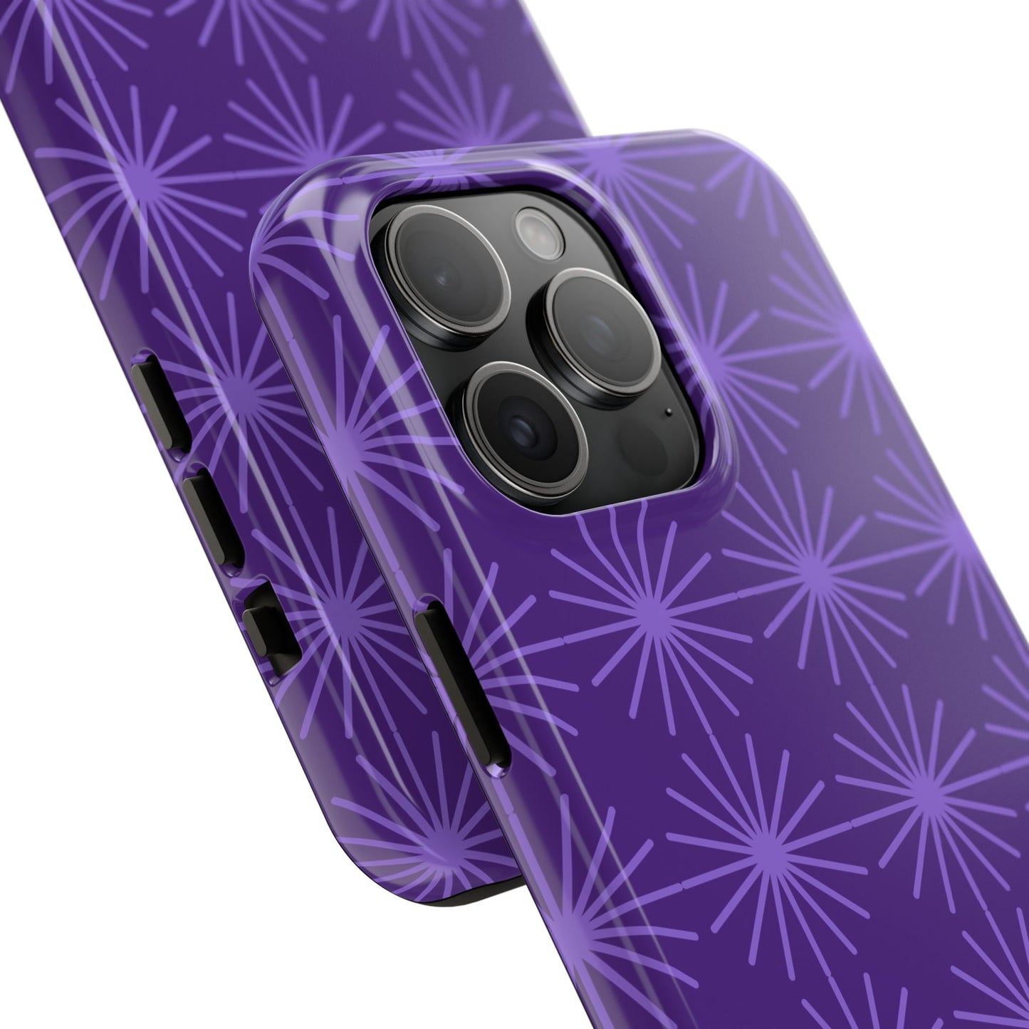 Phone Case - Purple Circular Star Design