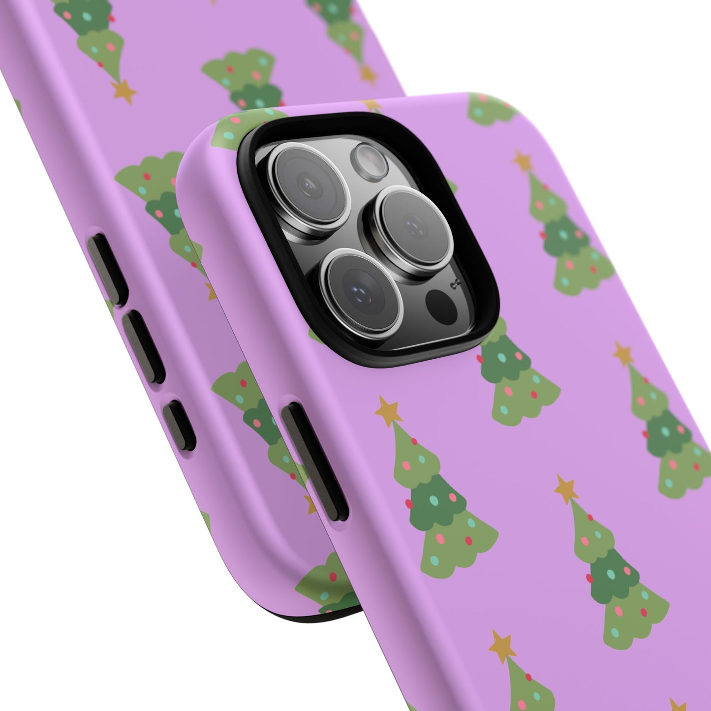 Christmas Tree Phone Case — Cute Purple Holiday iPhone Cover