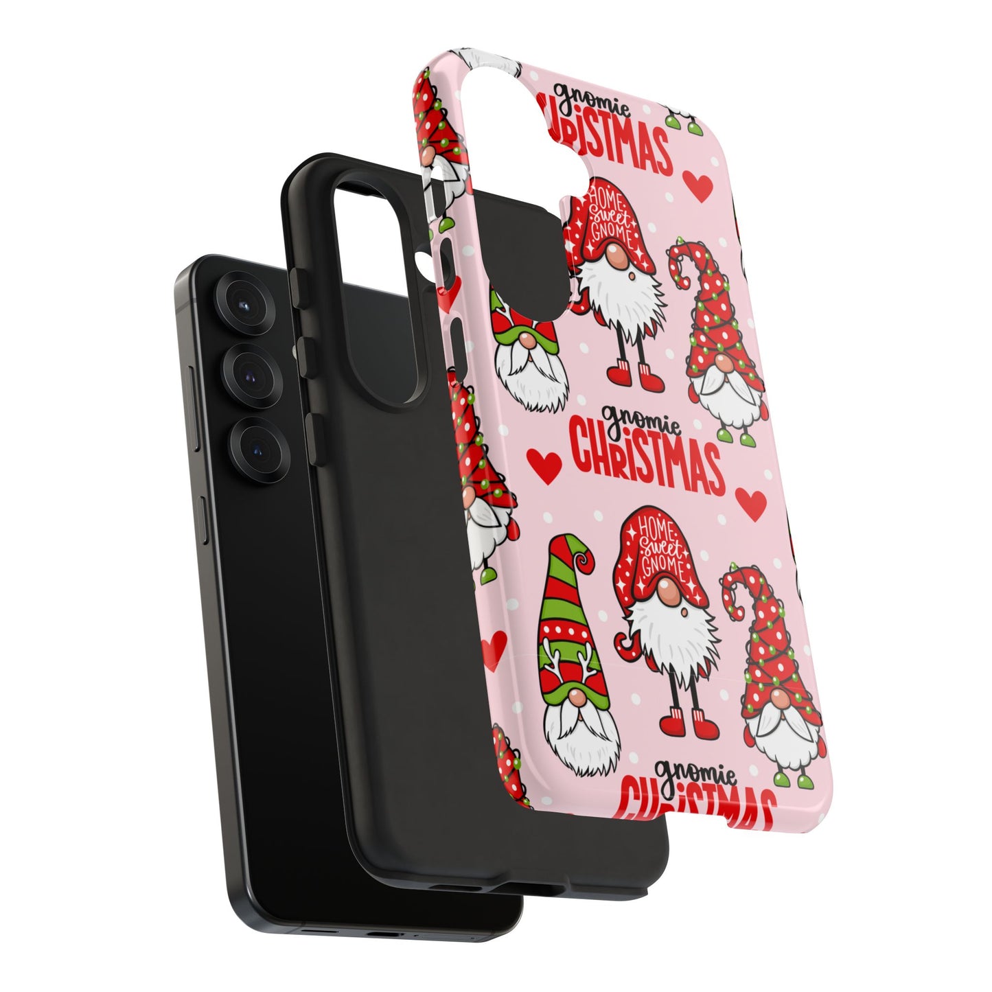 Christmas Gnomes Tough Phone Case – “Gnomie Christmas” Holiday Protection
