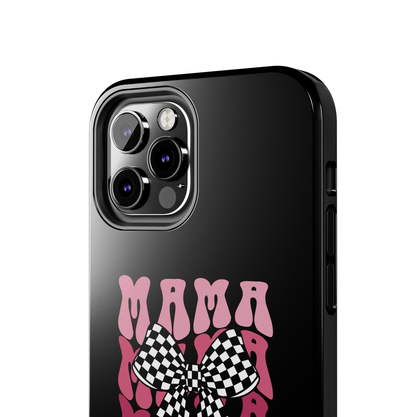Chic Tough Phone Cases with Mama Bow Design, Stylish Phone Cover