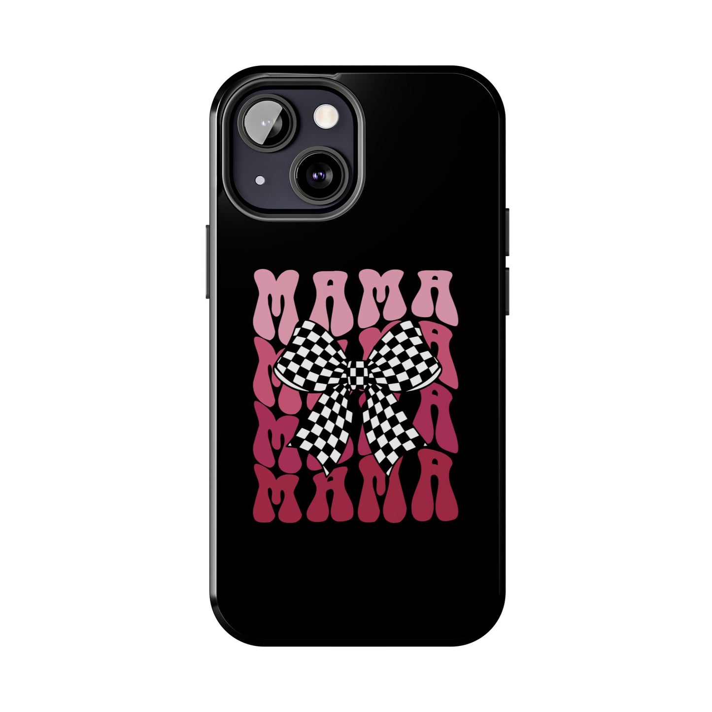 Chic Tough Phone Cases with Mama Bow Design, Stylish Phone Cover