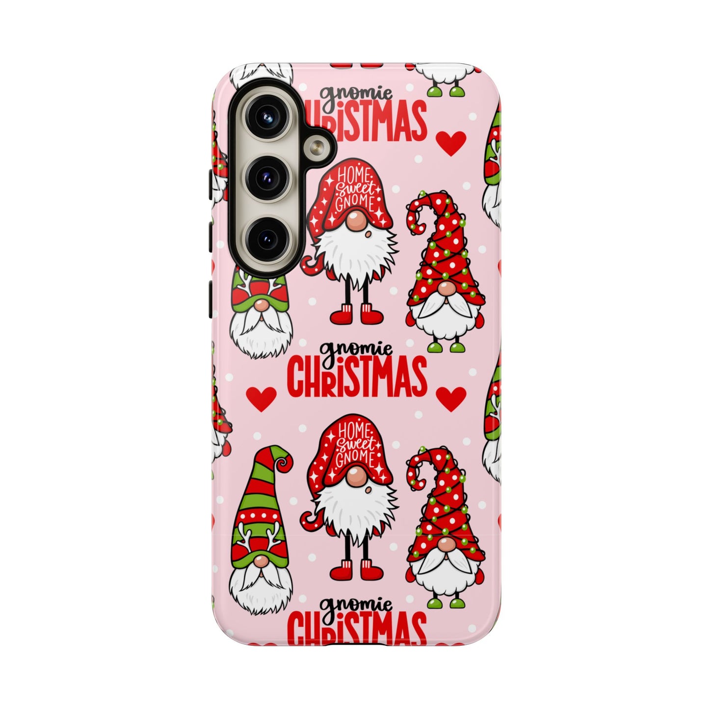 Christmas Gnomes Tough Phone Case – “Gnomie Christmas” Holiday Protection