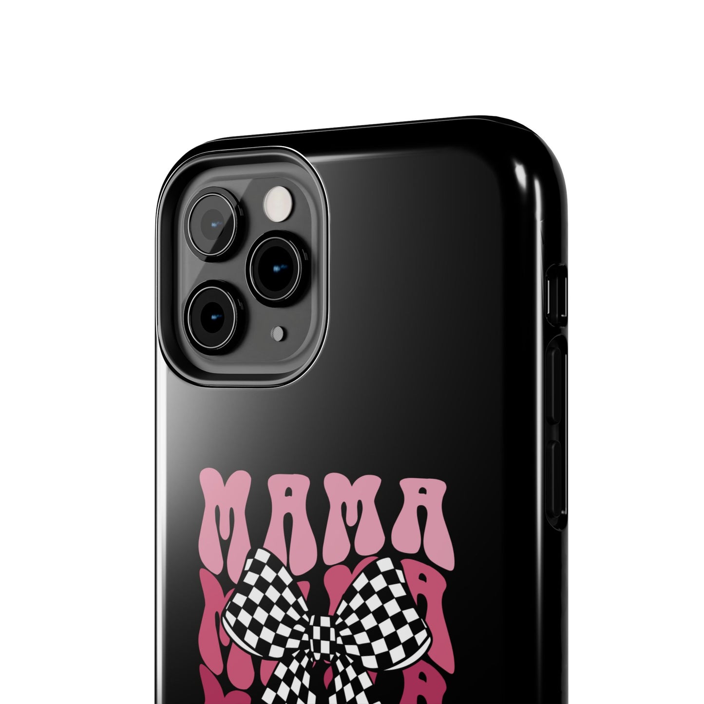Chic Tough Phone Cases with Mama Bow Design, Stylish Phone Cover