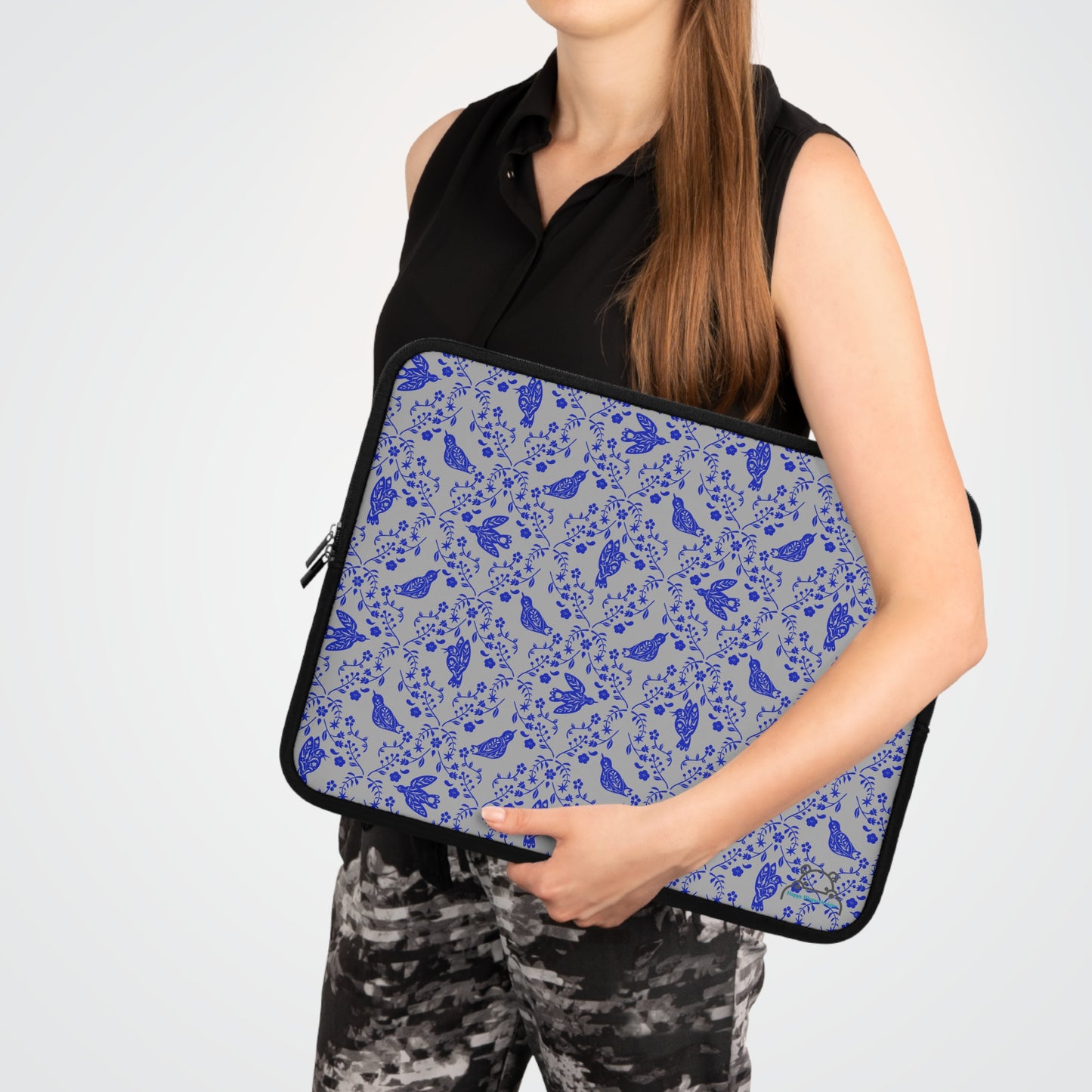 Elegant Floral Laptop Sleeve