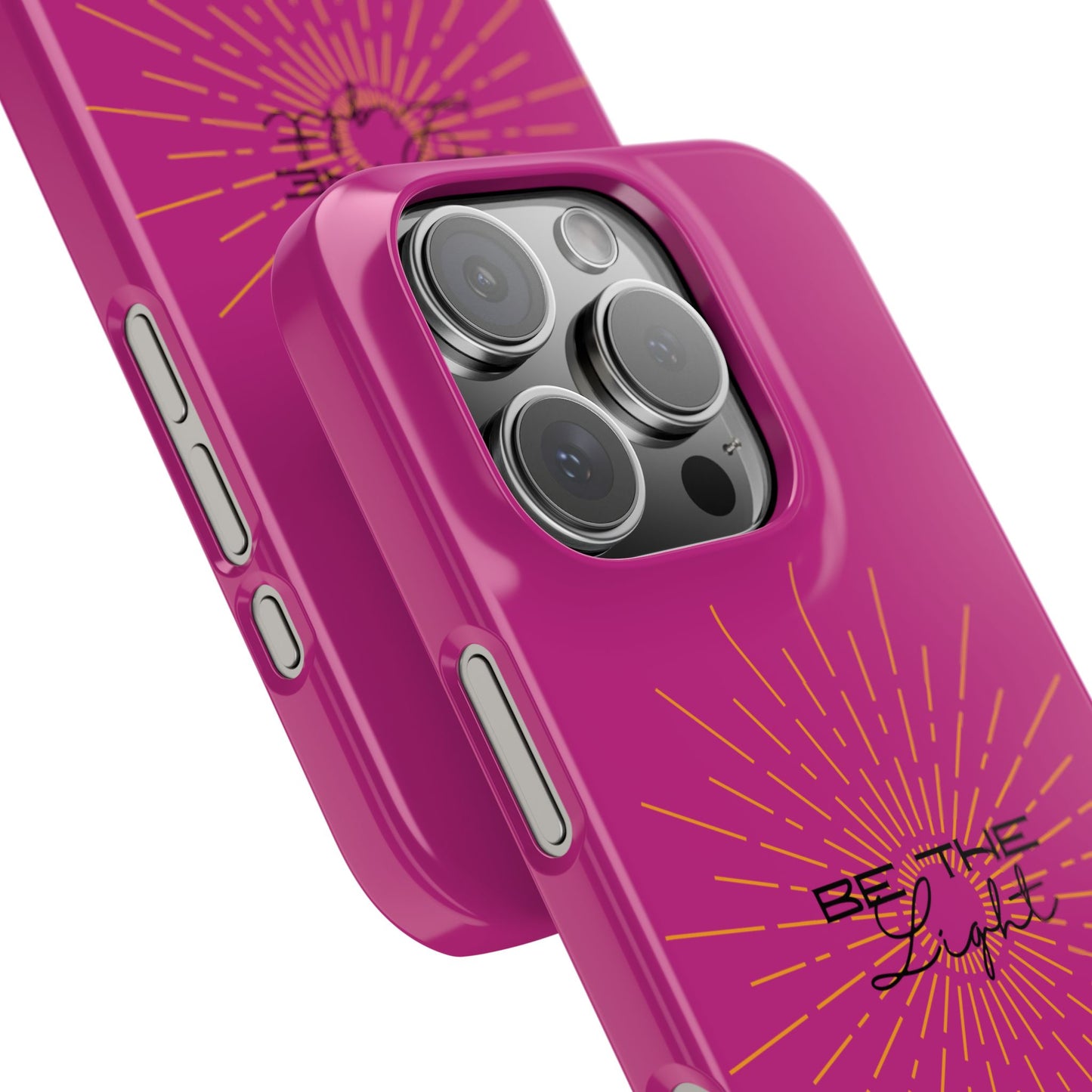 Radiant Pink Slim Phone Cases, Be The Light