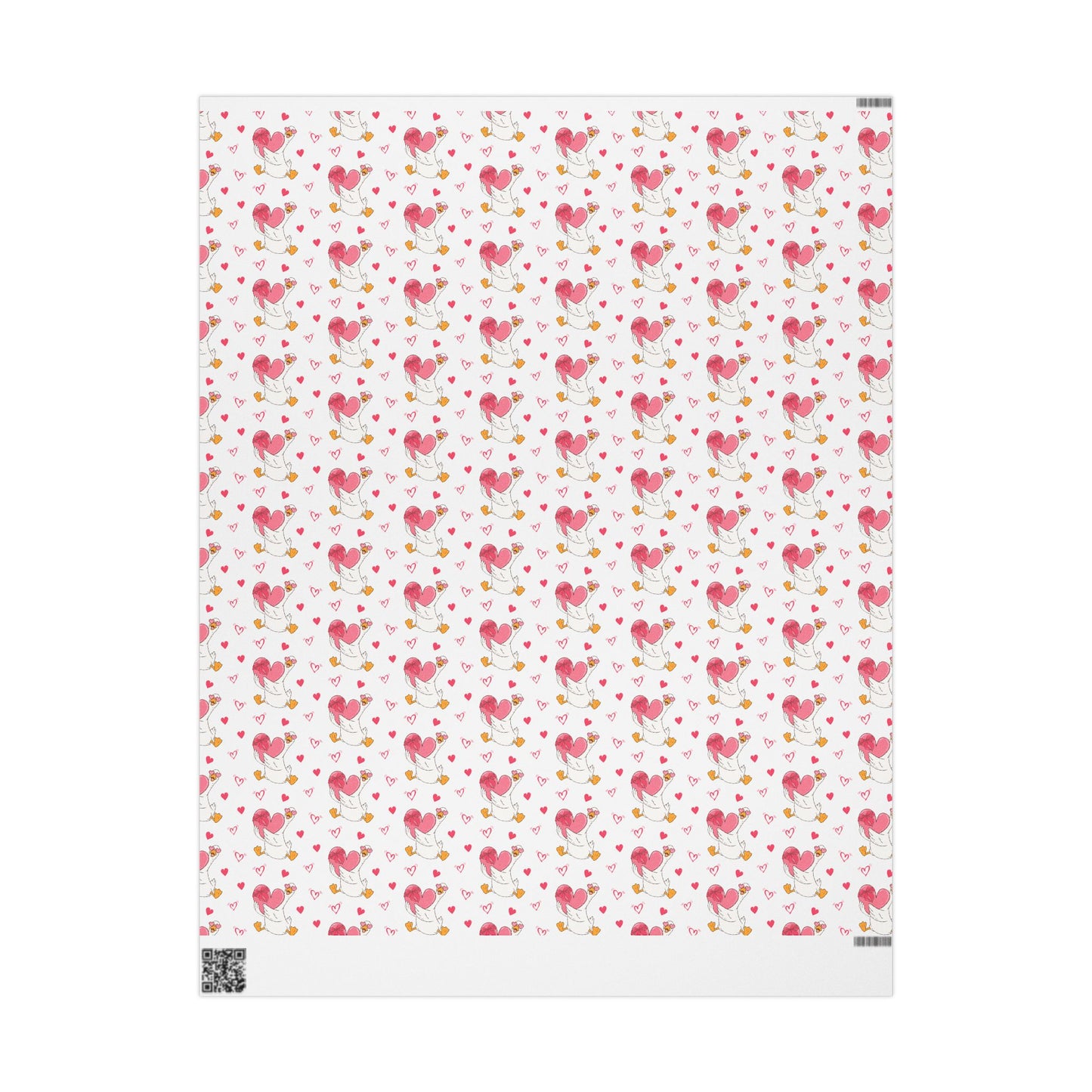 Romantic Love Goose Wrapping Paper Roll — Valentine's & Galentine's Gift Wrap