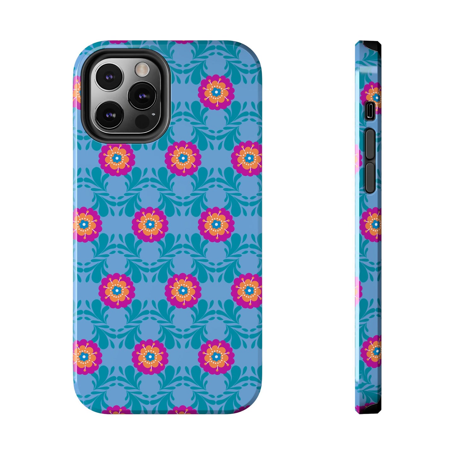 Floral Tough Phone Case - Durable, Stylish Protection for Your Smartphone