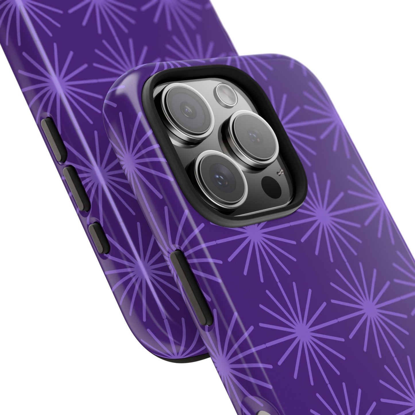 Phone Case - Purple Circular Star Design