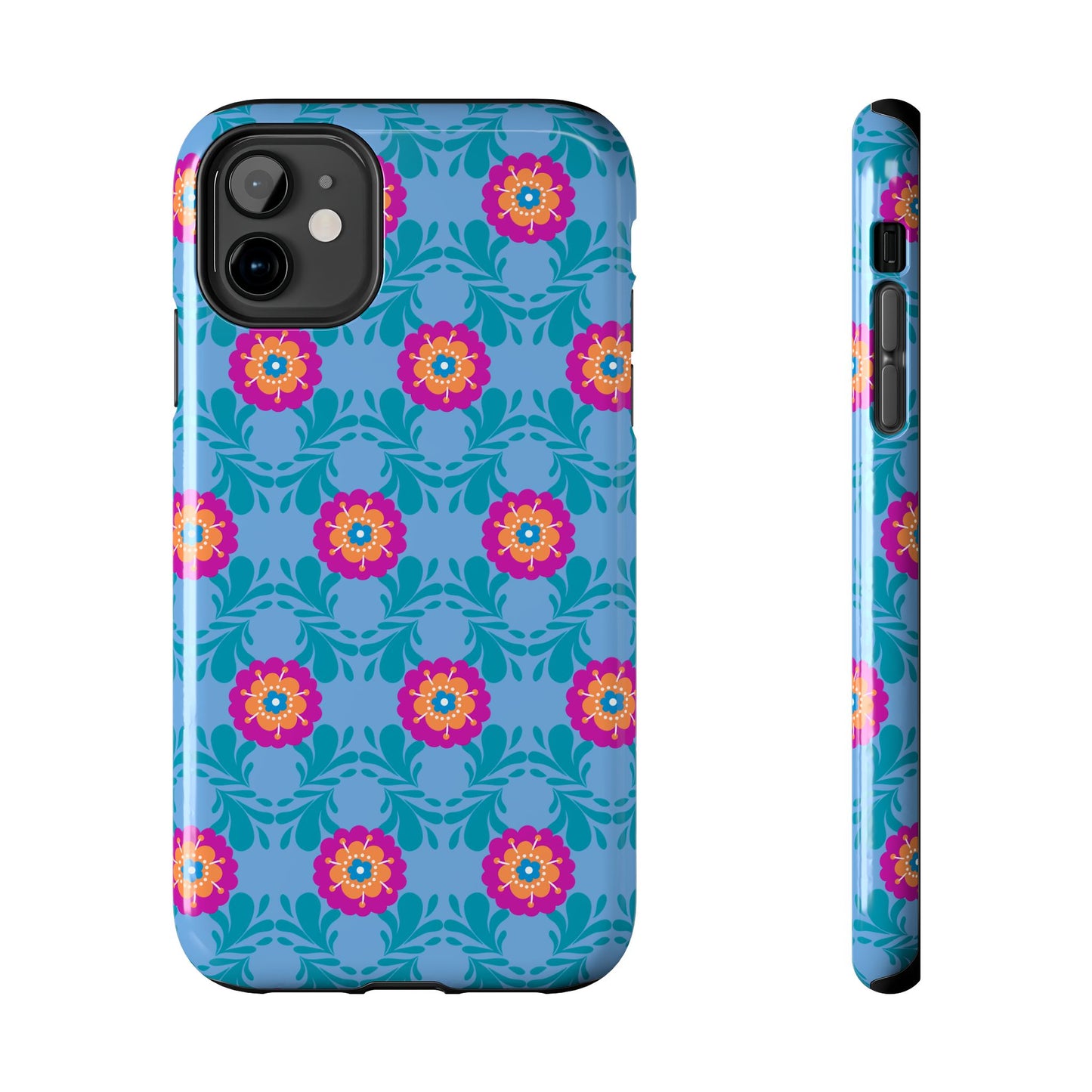 Floral Tough Phone Case - Durable, Stylish Protection for Your Smartphone