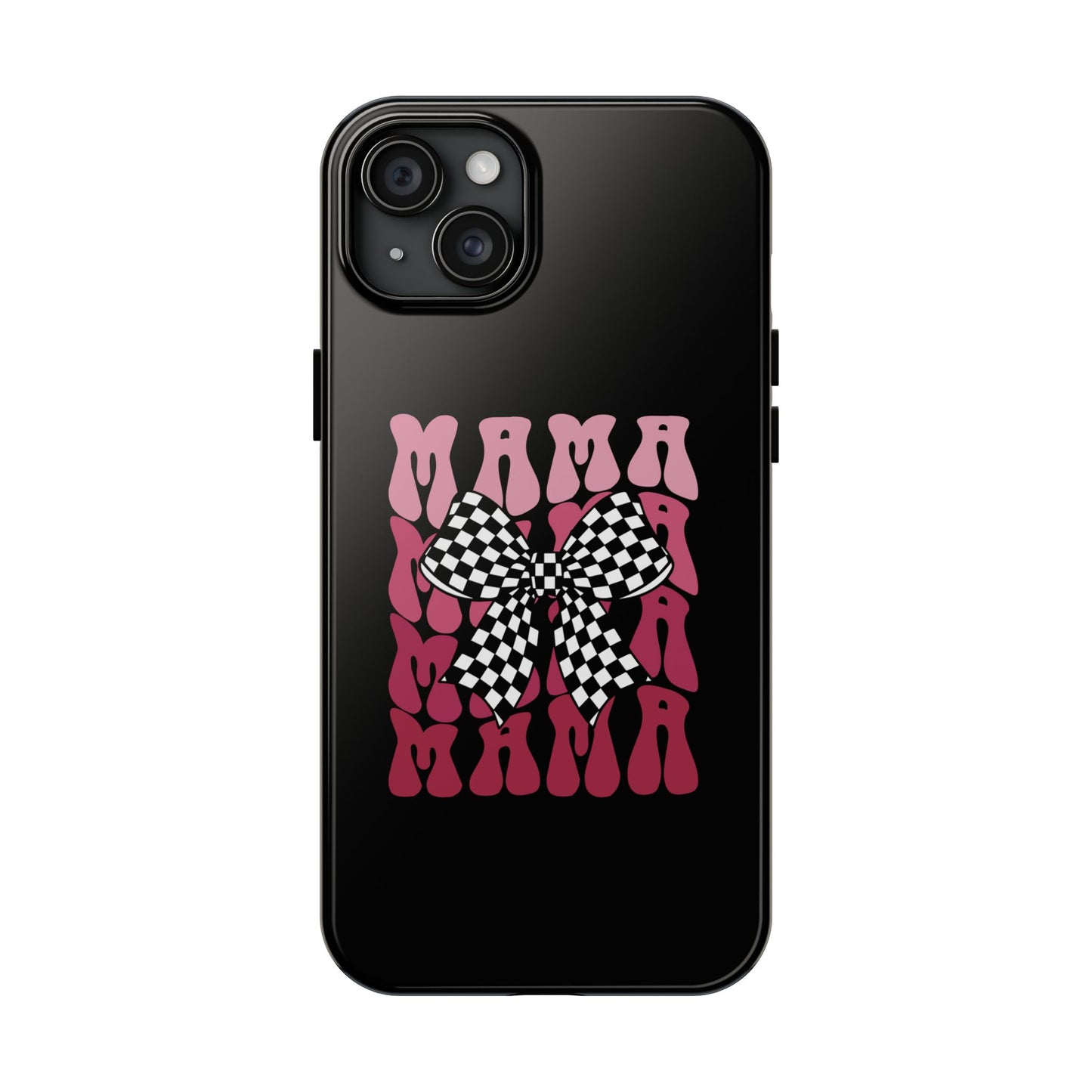 Chic Tough Phone Cases with Mama Bow Design, Stylish Phone Cover