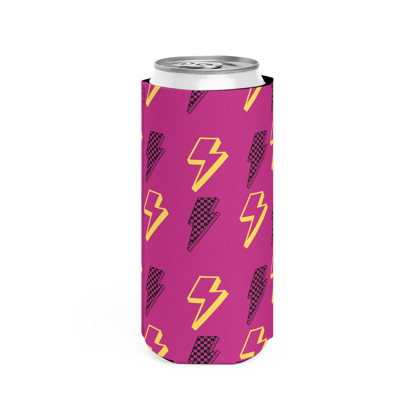 Vibrant Lightning Slim Can Cooler, Party Drink Sleeve, Summer BBQ Gift, Electric Vibe Beverage Wrap, Festival Drink Holder, Fun Picnic [...]