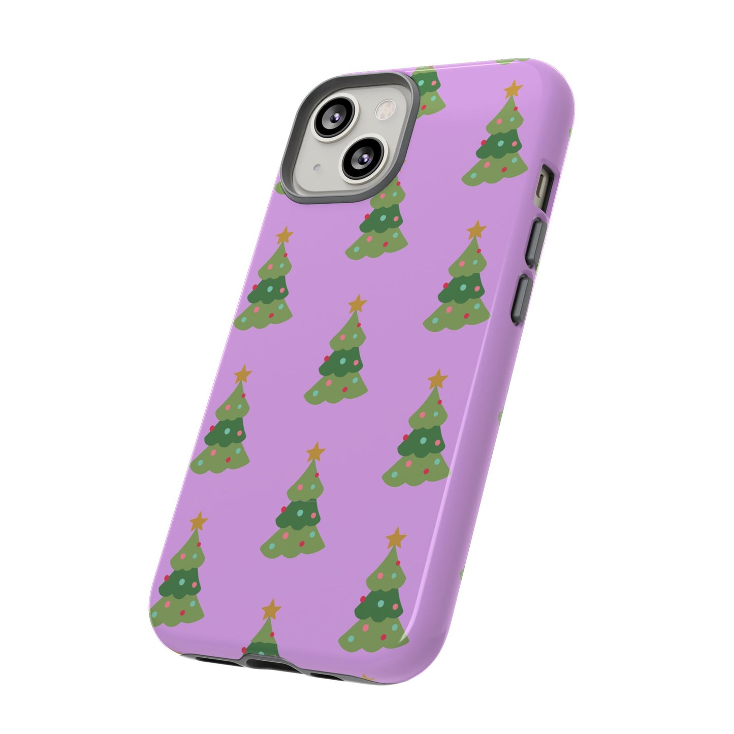 Christmas Tree Phone Case — Cute Purple Holiday iPhone Cover