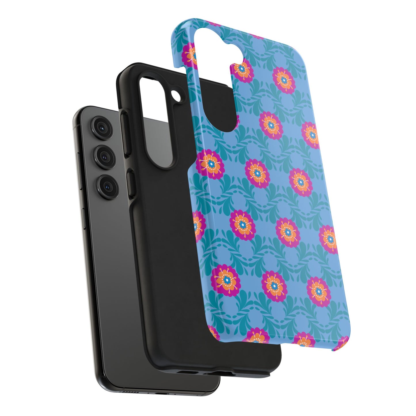 Floral Tough Phone Case - Durable, Stylish Protection for Your Smartphone