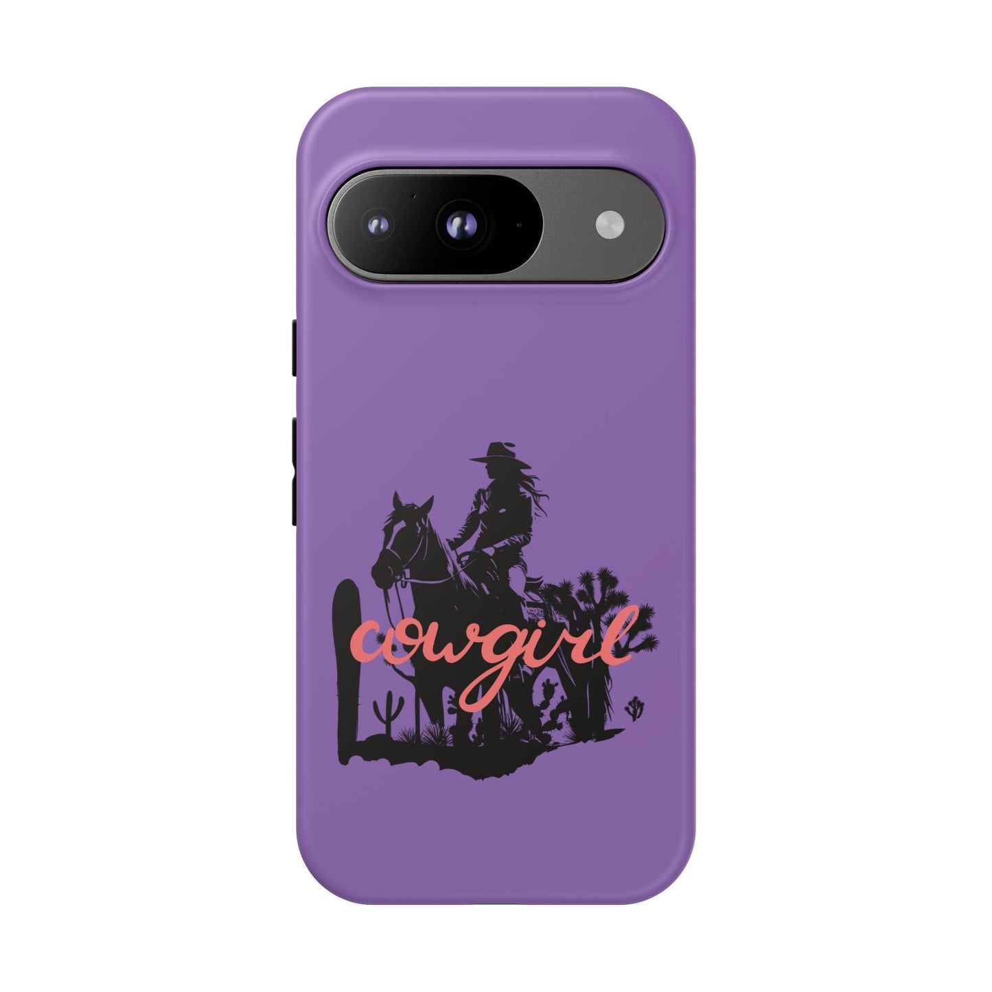 Cowgirl Phone Case — Purple Western Rider Protective Phone Cover