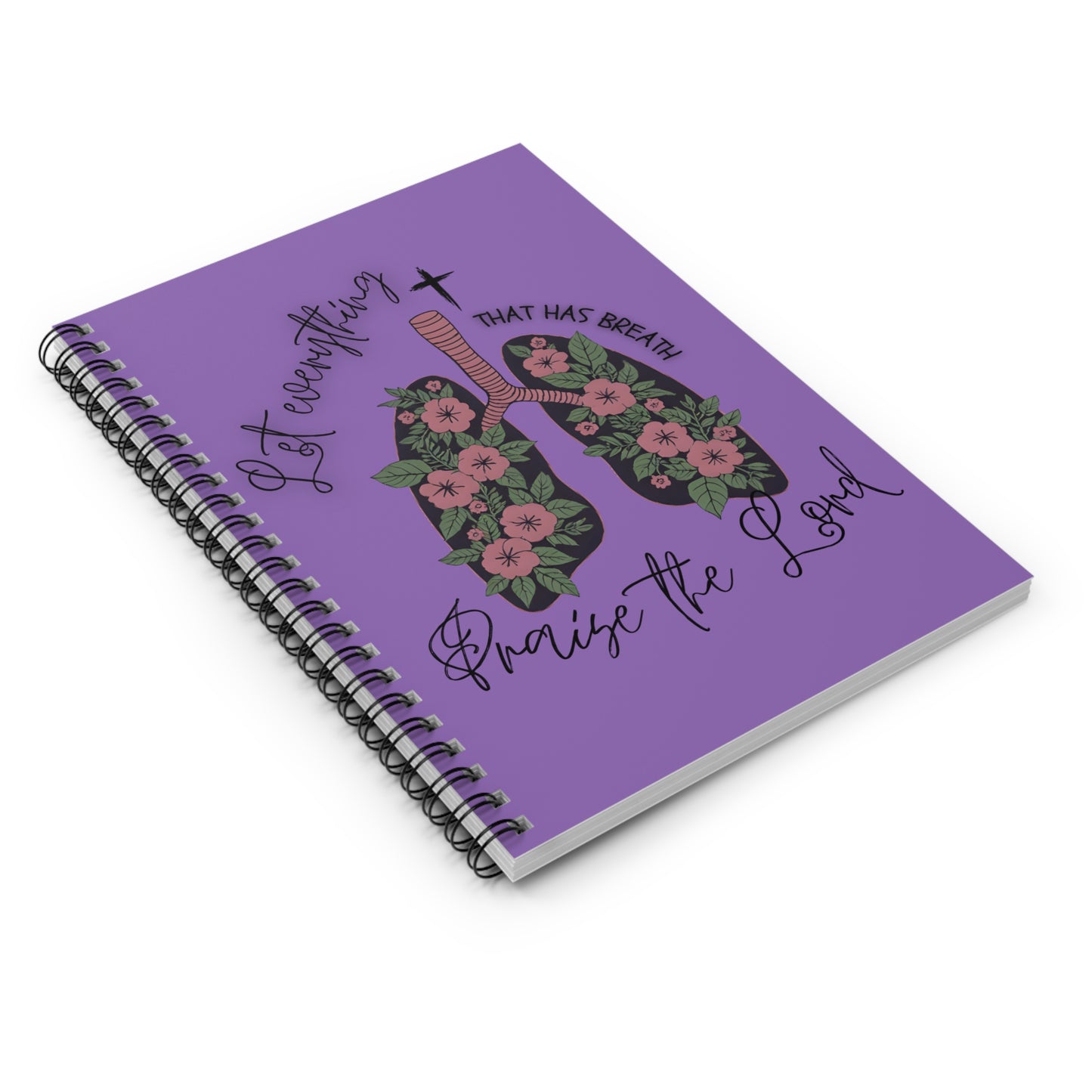 Floral Praise the Lord Spiral Notebook- Bible Study notebook