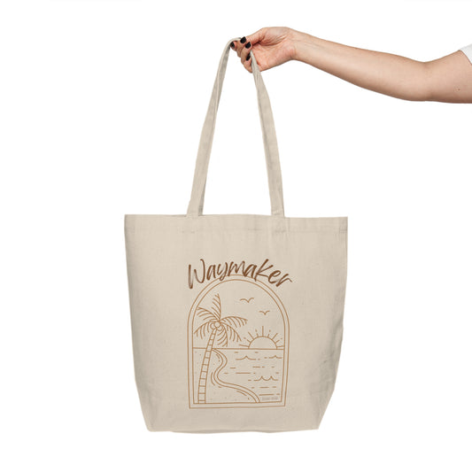 Beach Vibes Canvas Tote Bag | Waymaker Design