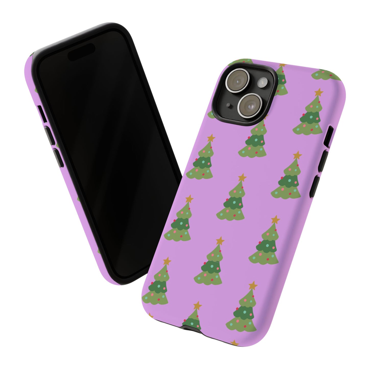 Christmas Tree Phone Case — Cute Purple Holiday iPhone Cover