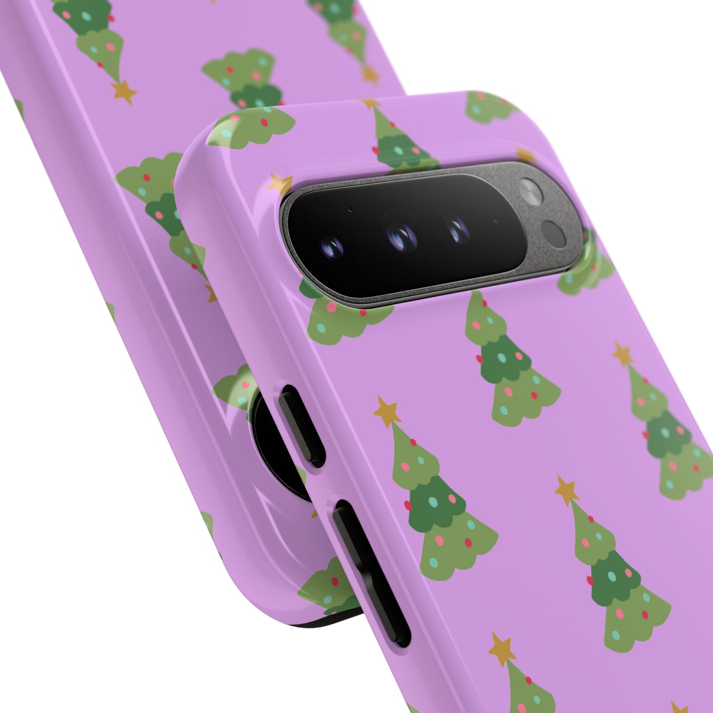Christmas Tree Phone Case — Cute Purple Holiday iPhone Cover