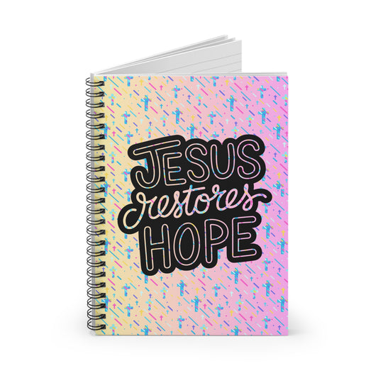 Faith Journal Notebook - Jesus Restores Hope Church Notes & Daily Journaling