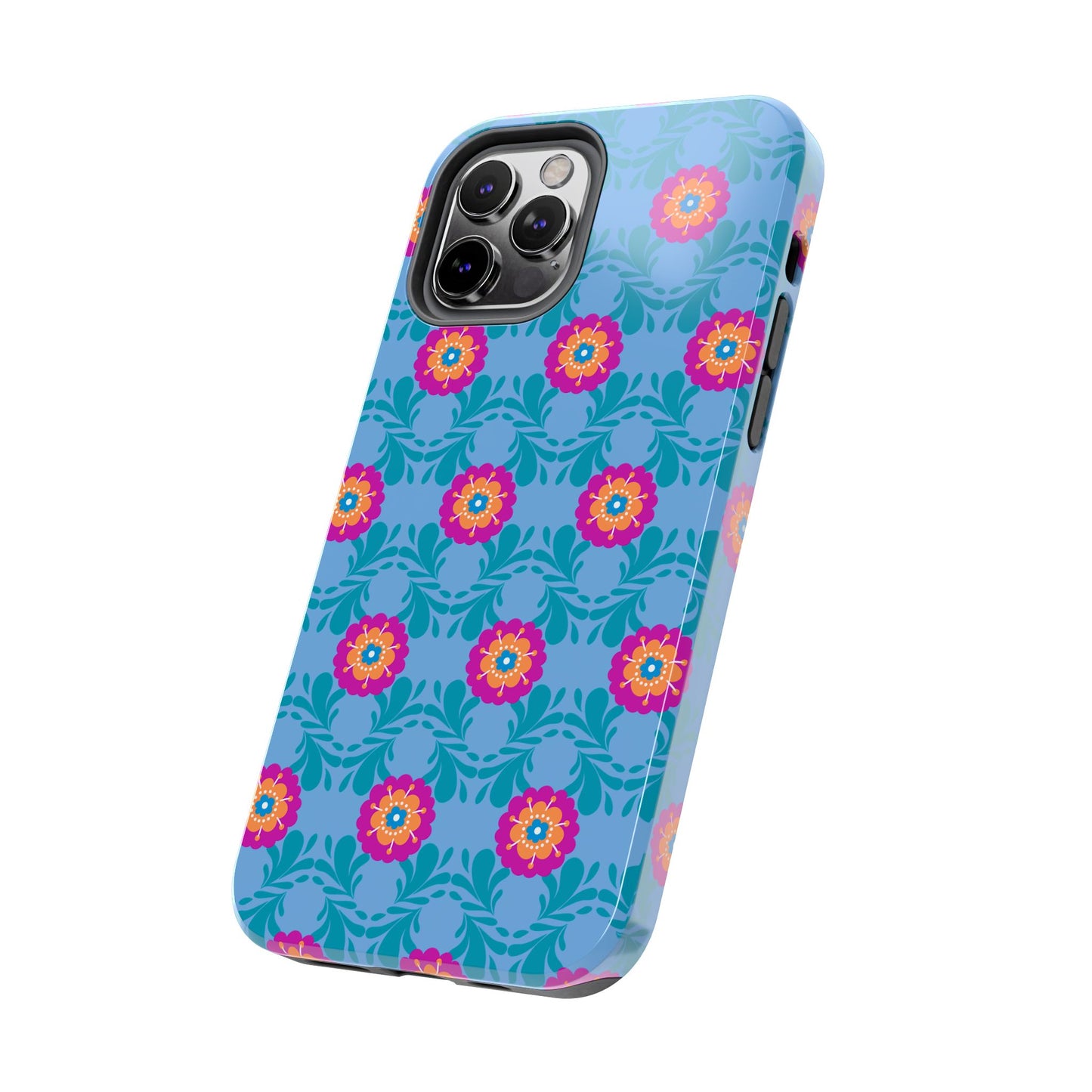 Floral Tough Phone Case - Durable, Stylish Protection for Your Smartphone