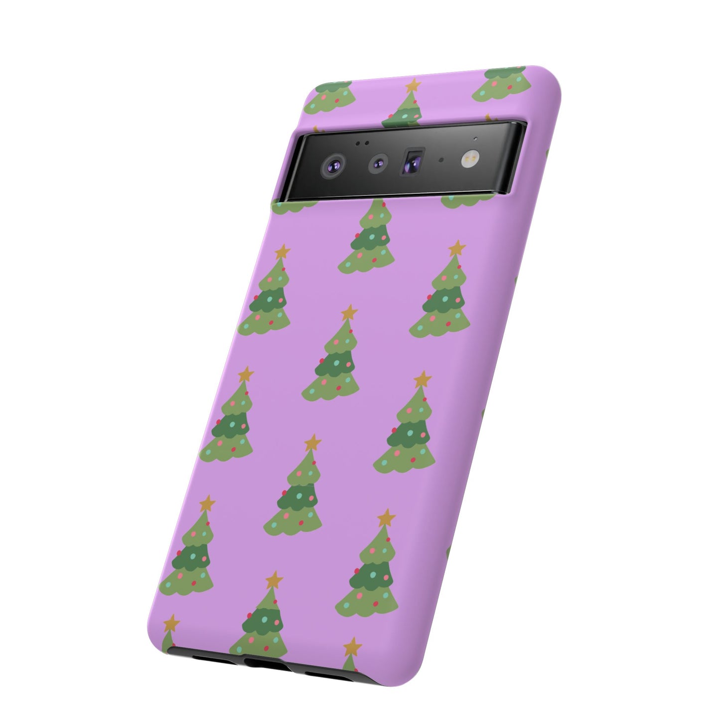 Christmas Tree Phone Case — Cute Purple Holiday iPhone Cover