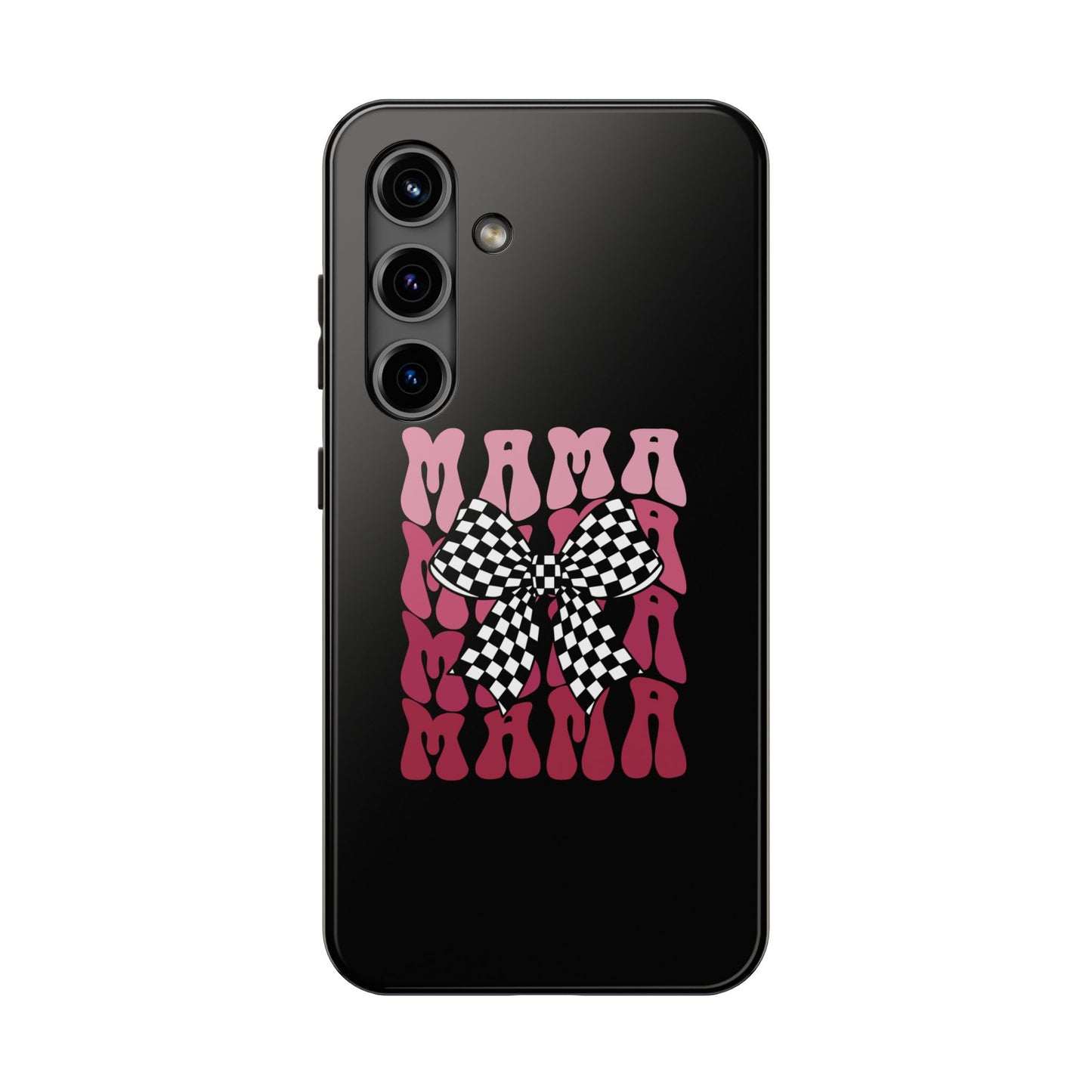 Chic Tough Phone Cases with Mama Bow Design, Stylish Phone Cover