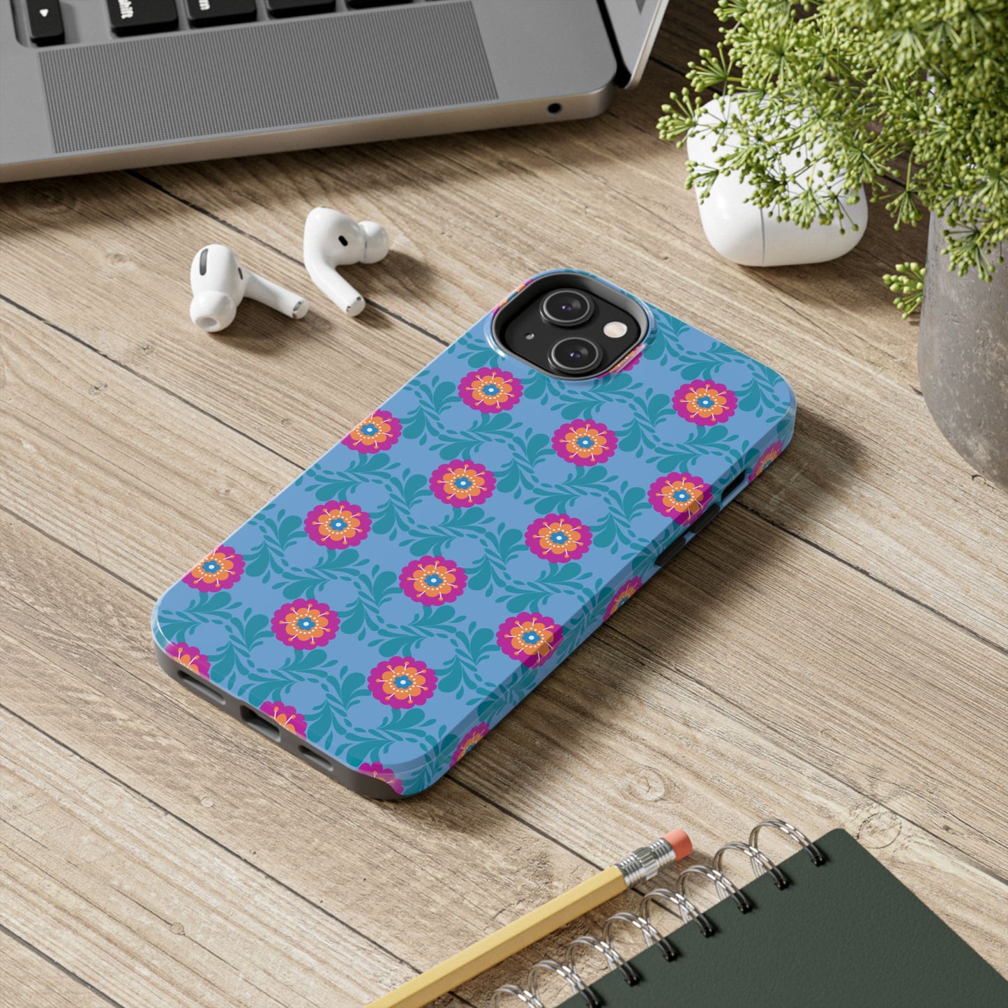 Floral Tough Phone Case - Durable, Stylish Protection for Your Smartphone