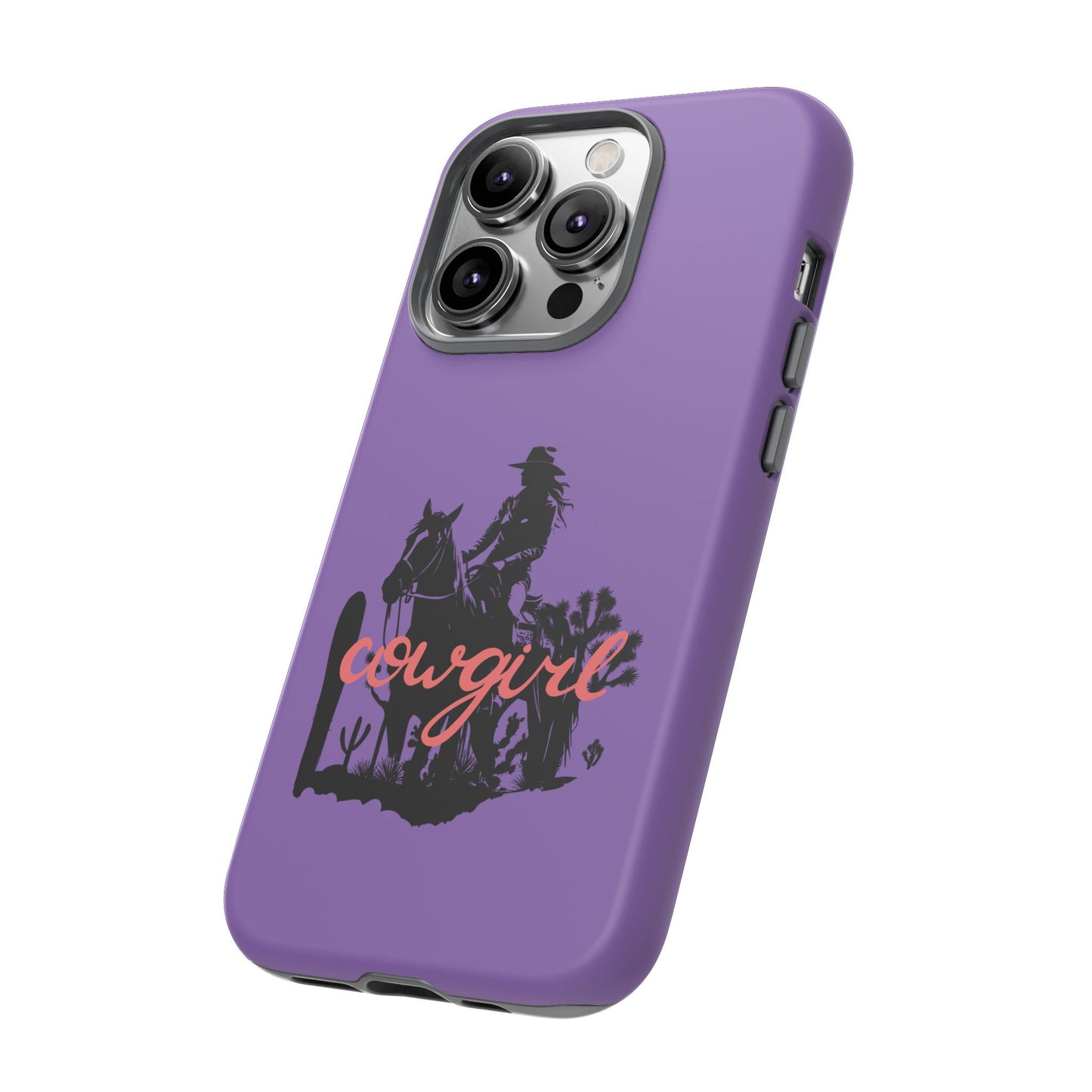 Cowgirl Phone Case — Purple Western Rider Protective Phone Cover