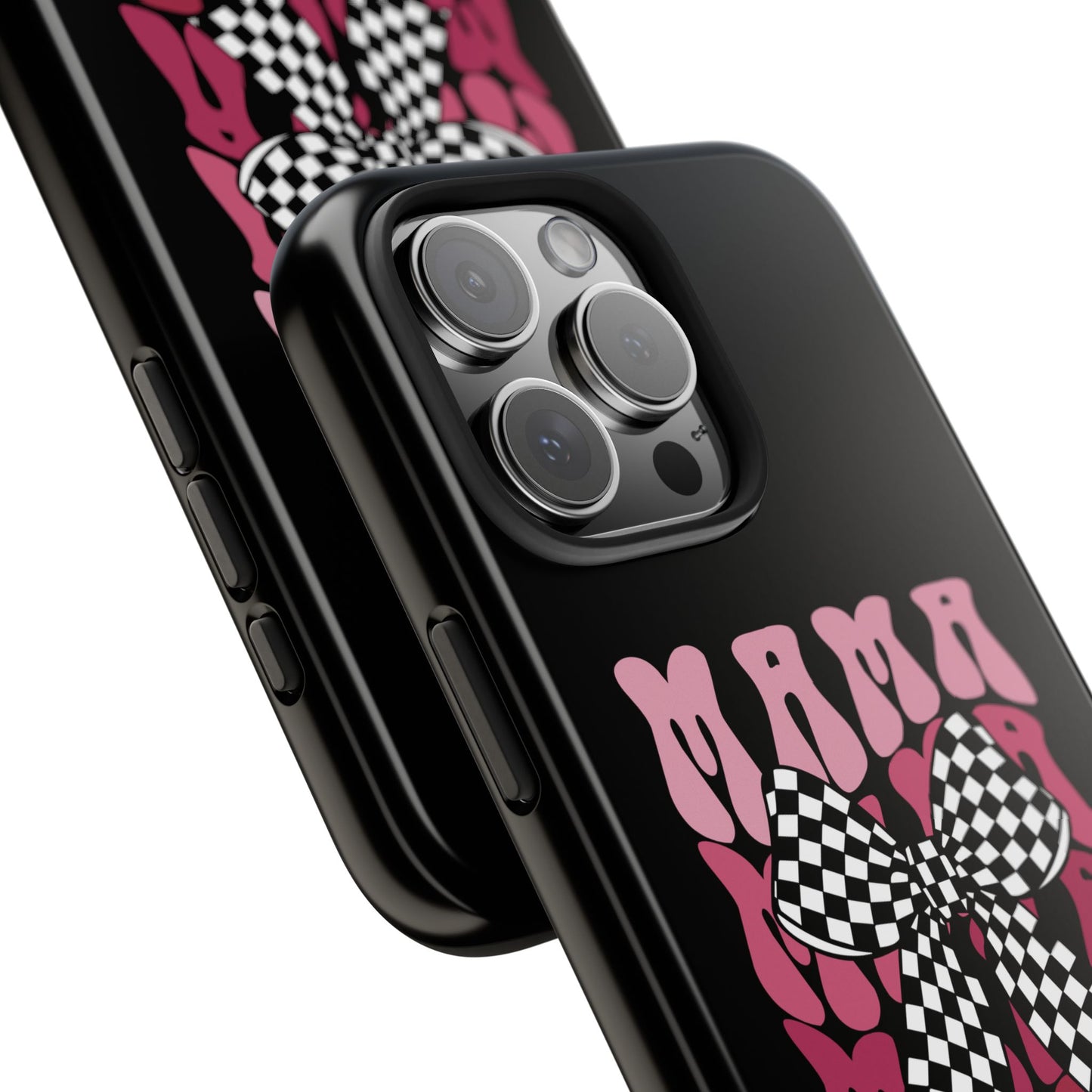 Chic Tough Phone Cases with Mama Bow Design, Stylish Phone Cover