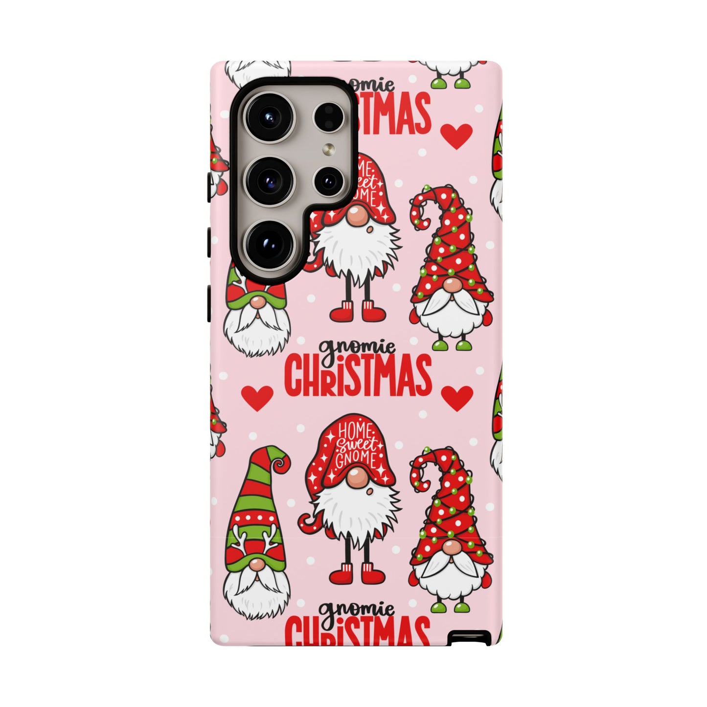 Christmas Gnomes Tough Phone Case – “Gnomie Christmas” Holiday Protection