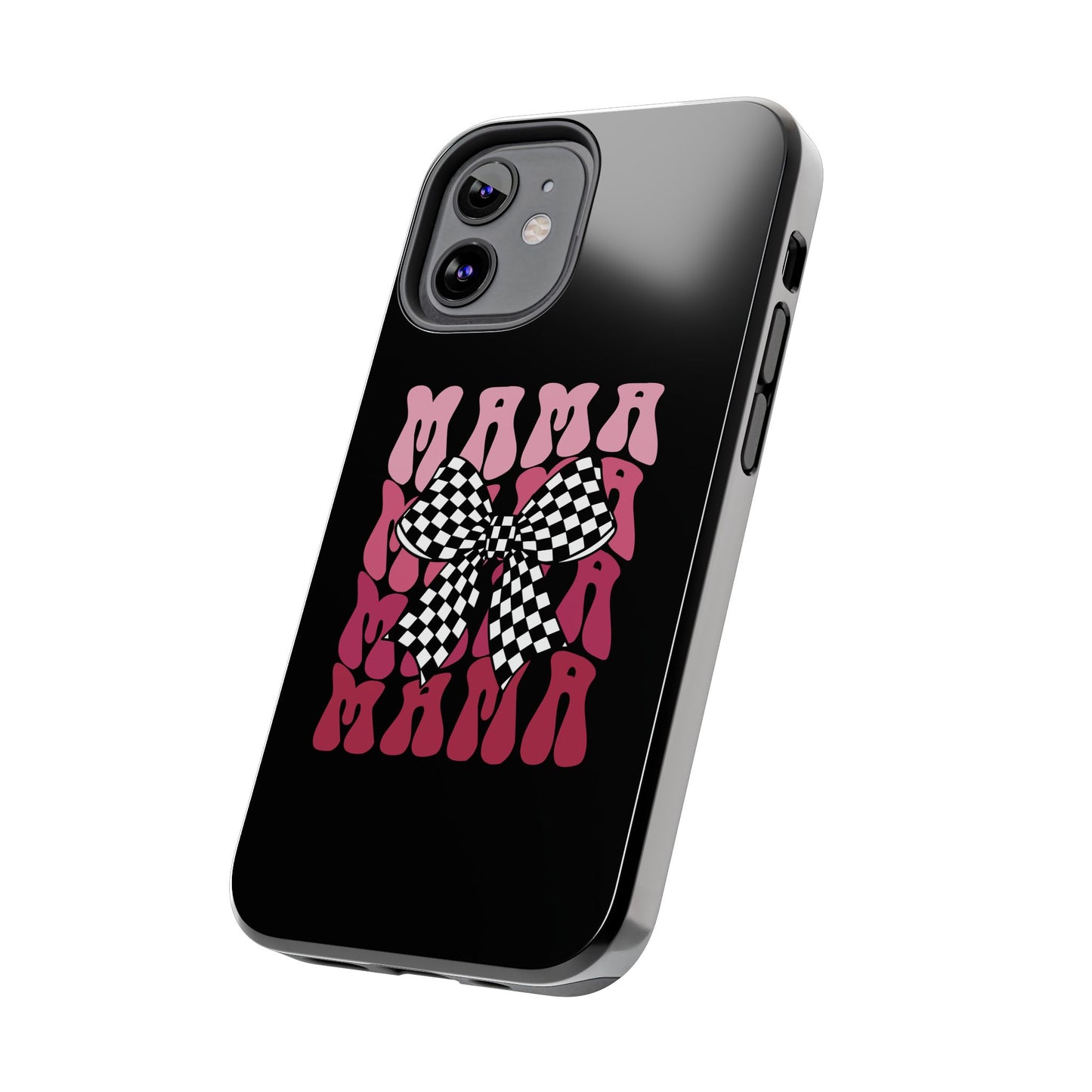 Chic Tough Phone Cases with Mama Bow Design, Stylish Phone Cover