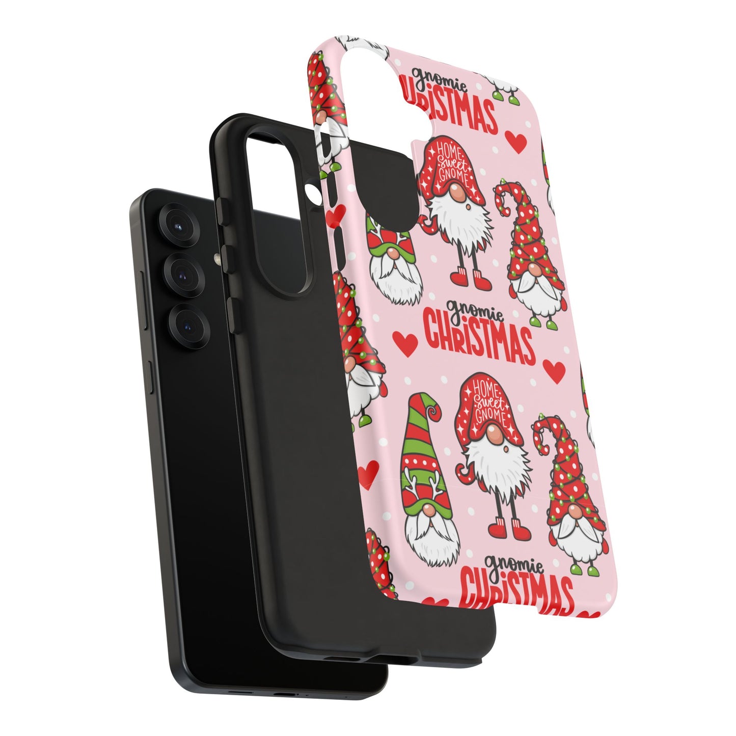 Christmas Gnomes Tough Phone Case – “Gnomie Christmas” Holiday Protection