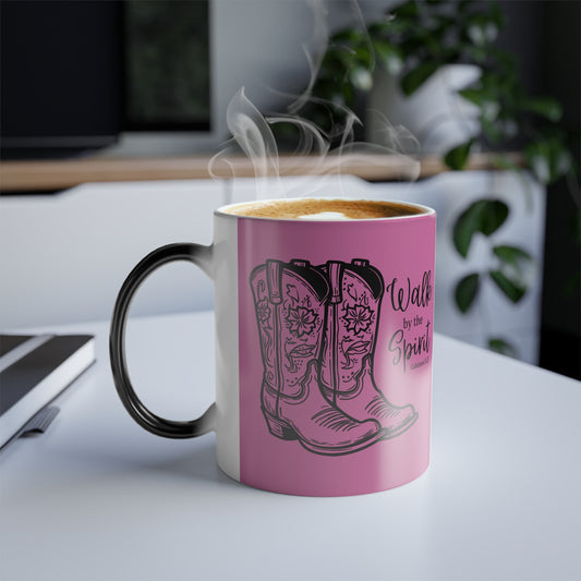 Color Changing Mug Galatians 5:25 Walk by the Spirit Design - 11oz