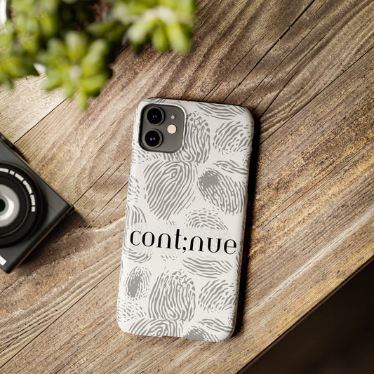 Fingerprint Design Slim Phone Case