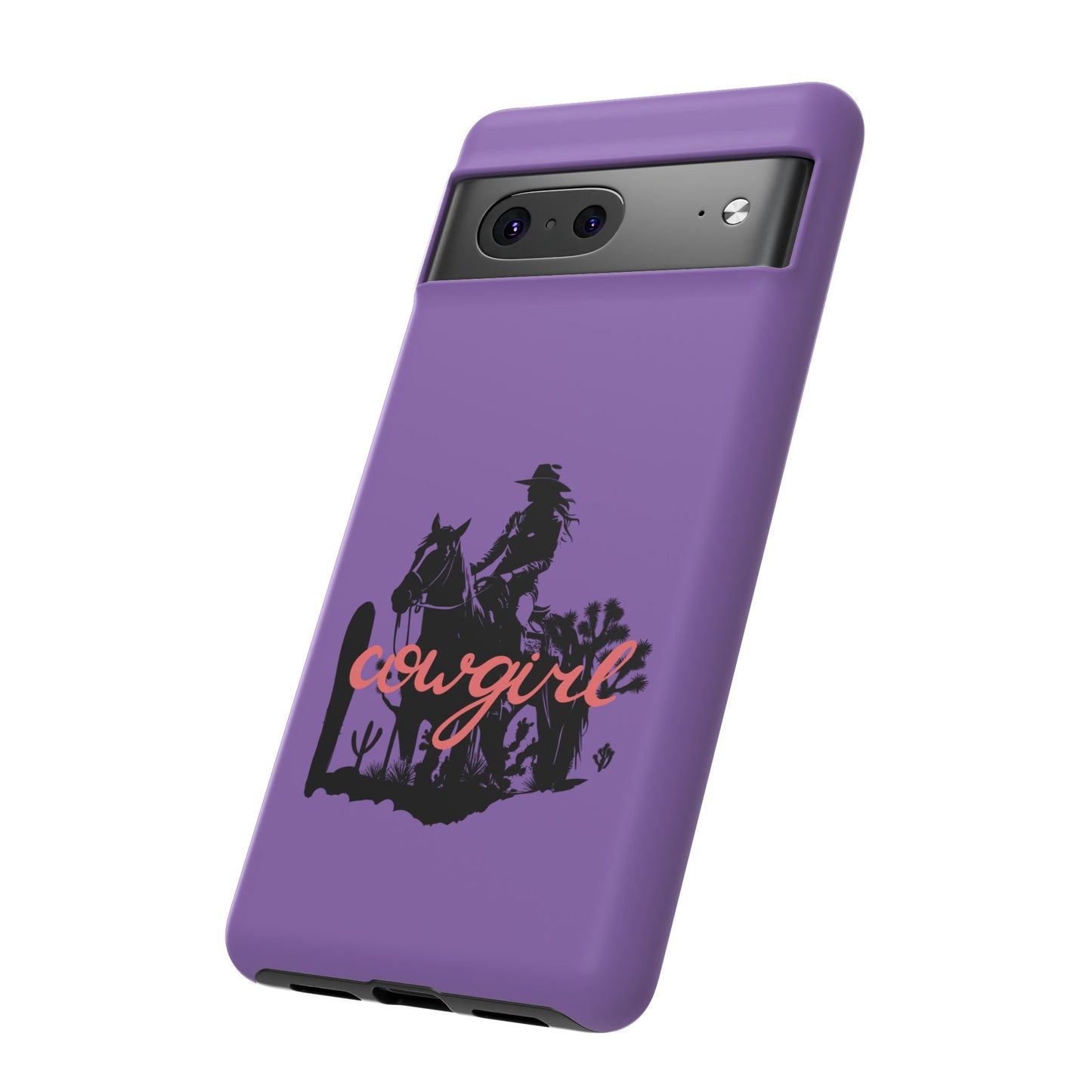 Cowgirl Phone Case — Purple Western Rider Protective Phone Cover
