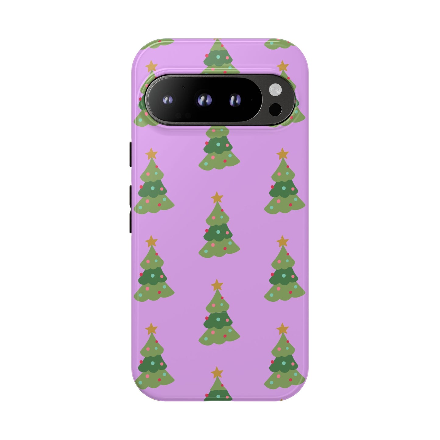 Christmas Tree Phone Case — Cute Purple Holiday iPhone Cover