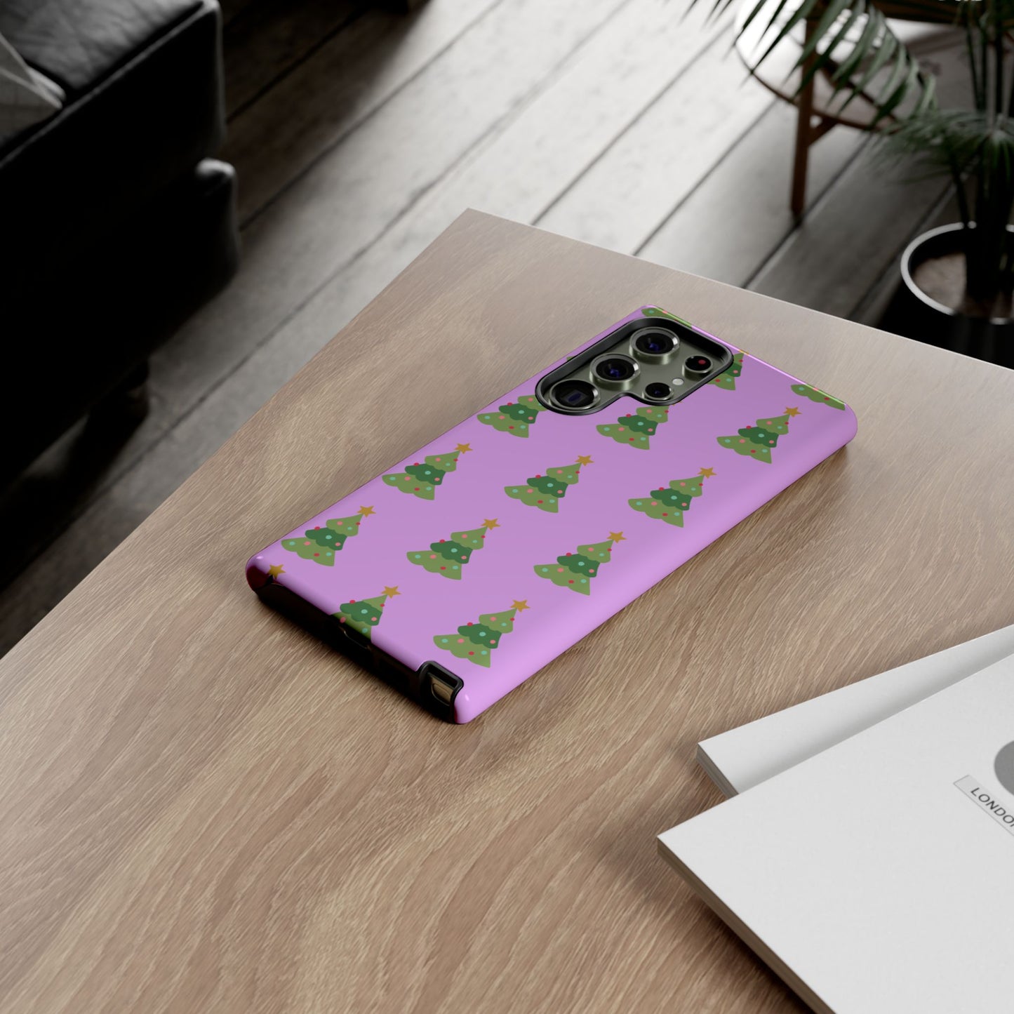 Christmas Tree Phone Case — Cute Purple Holiday iPhone Cover