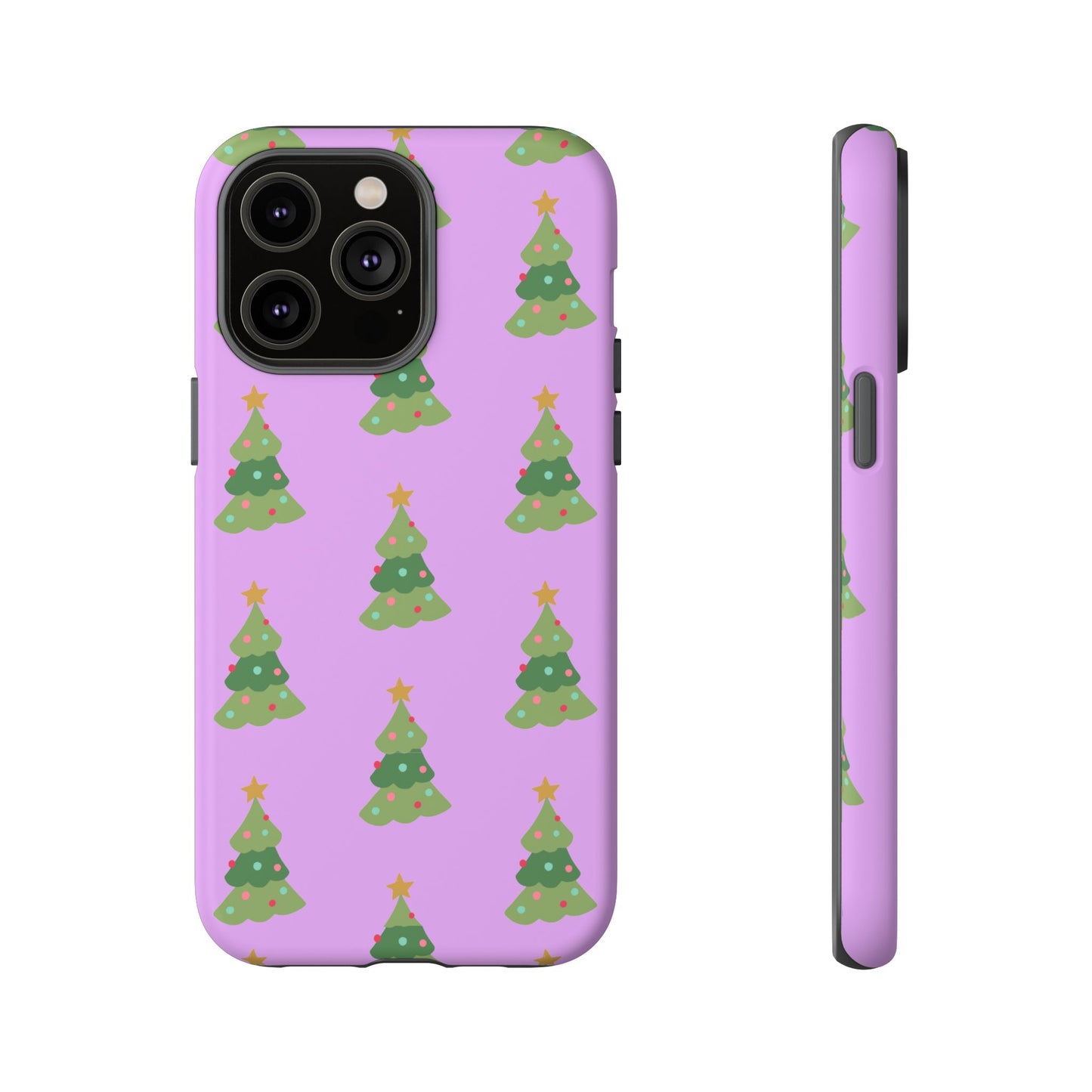 Christmas Tree Phone Case — Cute Purple Holiday iPhone Cover