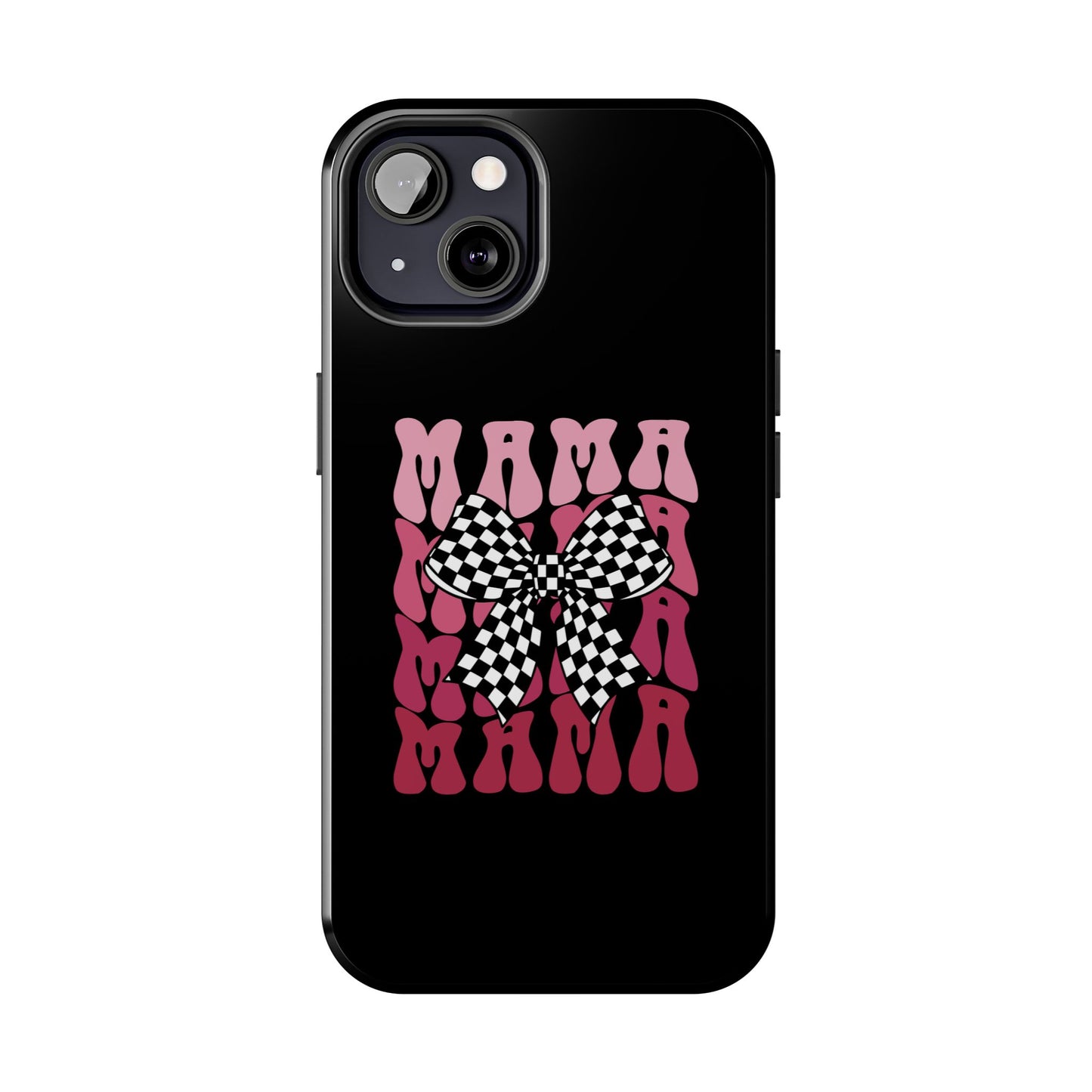 Chic Tough Phone Cases with Mama Bow Design, Stylish Phone Cover